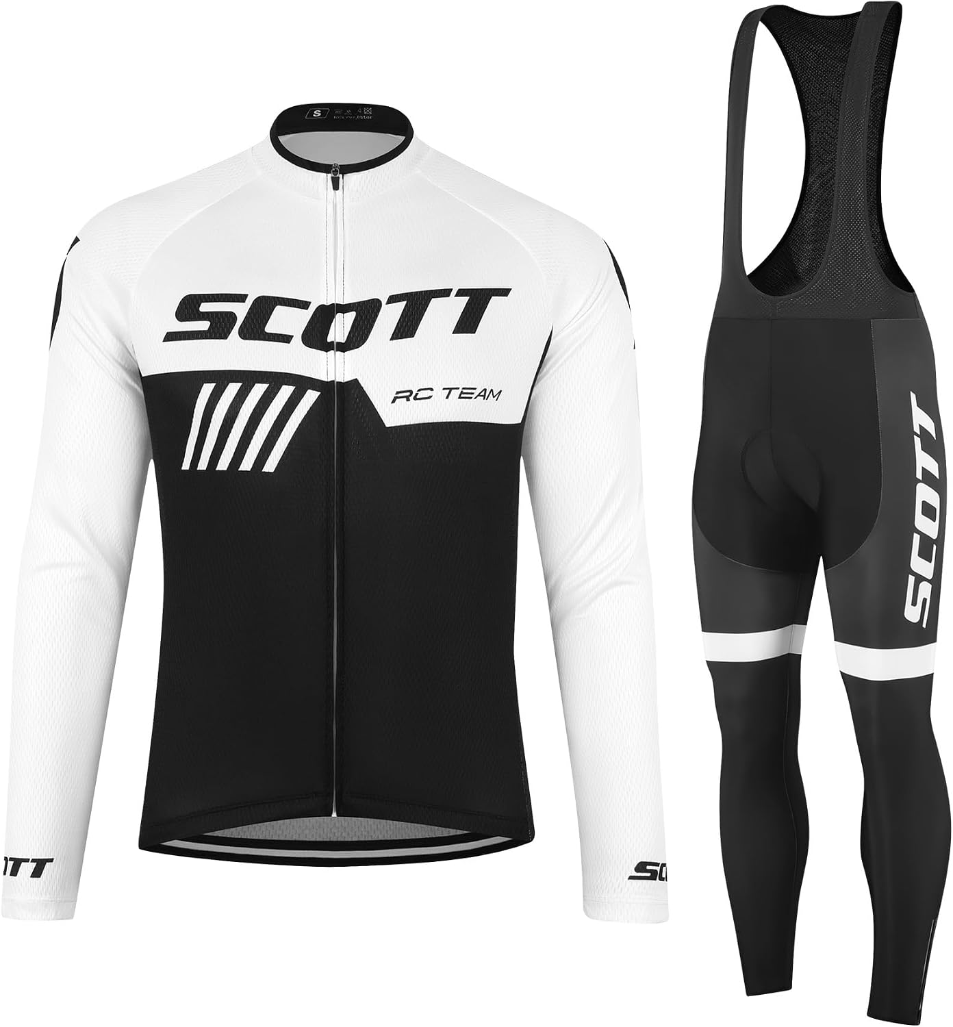 Thumbnail 6 de Tedila Langarm-Radtrikot Herren Set mit 5D gepolsterten Trägerhosen für Rennrad – Frühling/Herbst