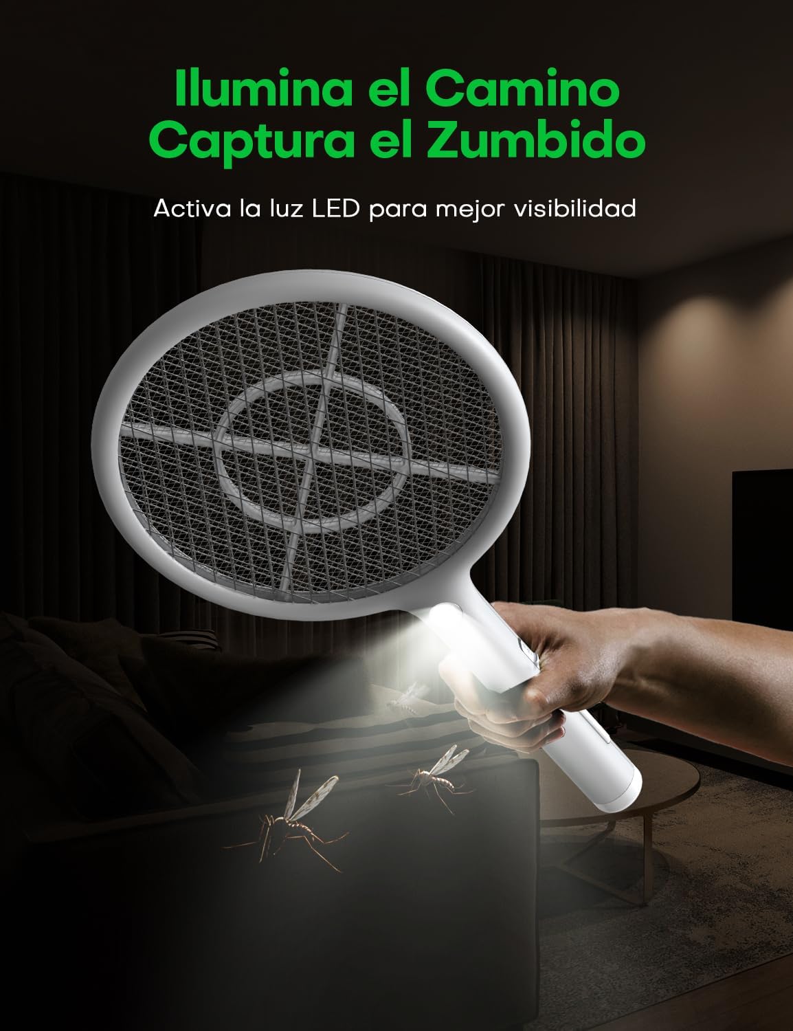 Thumbnail 3 de AROEVE Raqueta Mosquitos 4000V