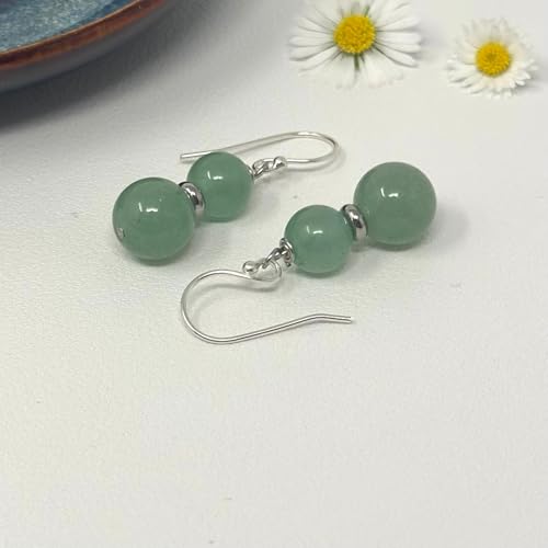 Thumbnail 1 de Treasure Bay Green Aventurine Gemstone Drop Earrings in Sterling Silver