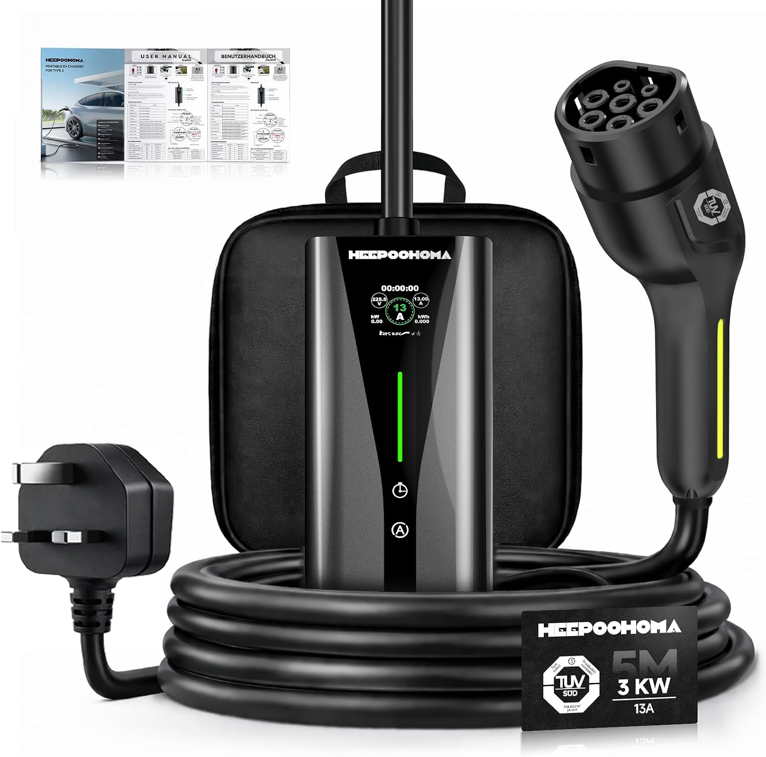 Thumbnail 6 de EV Charger 10M 3 kW Portable 6–13A