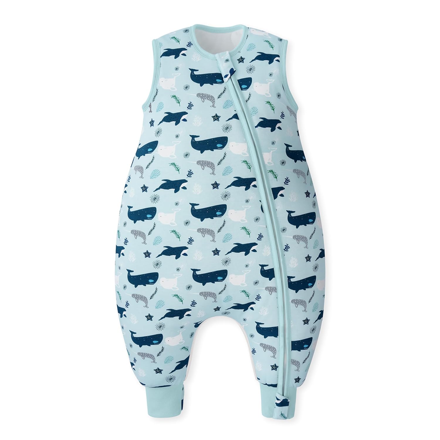 Detalle de Unnivoll Baby Schlafsack mit Füßen 2,5 Tog – Winterschlafsack aus Baumwolle, Größe 70–100 cm