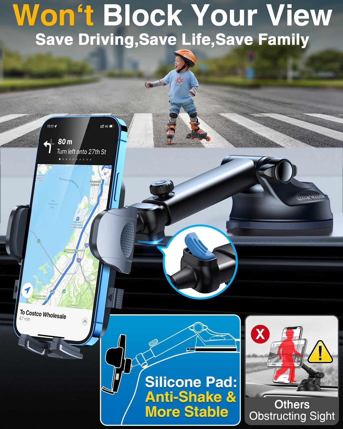 Thumbnail 4 de YRU True Military-Grade 90+LBS Car Mount