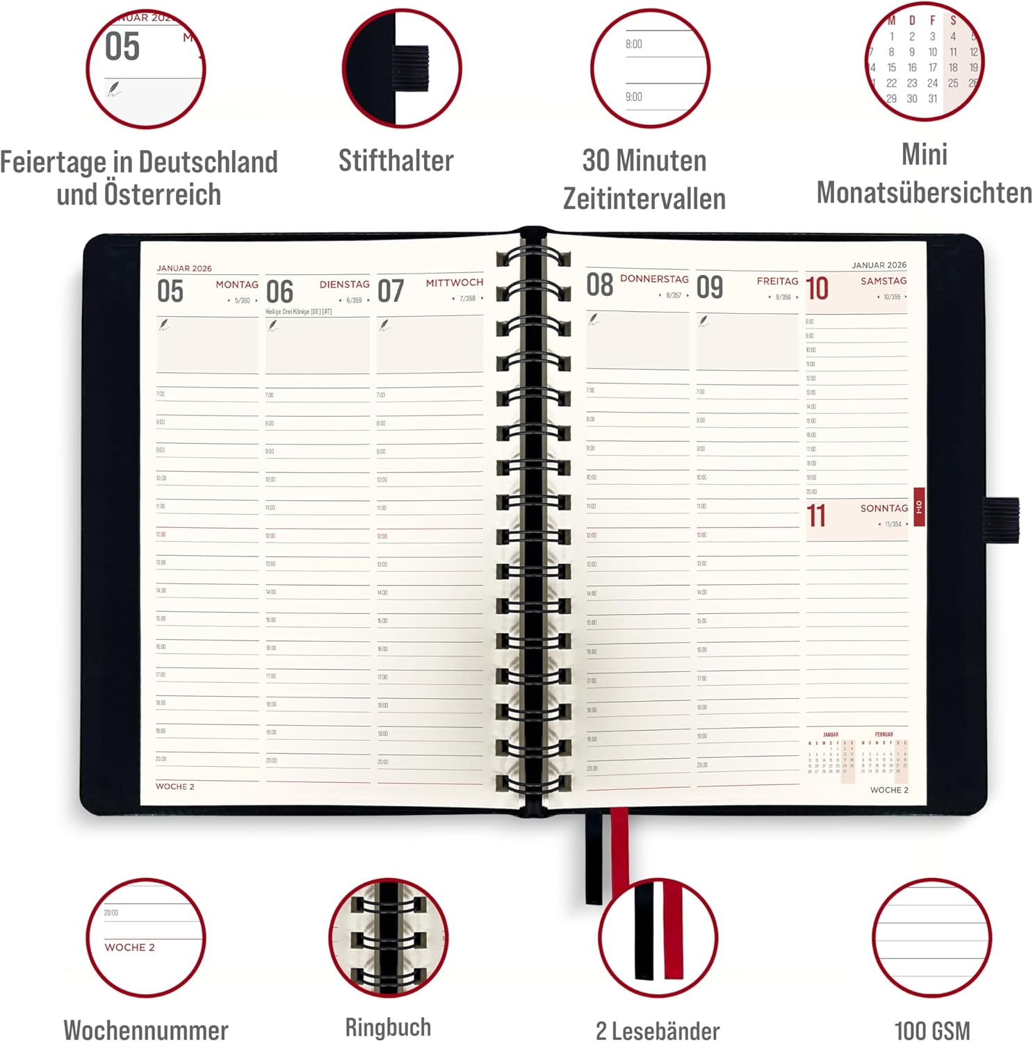Thumbnail 2 de colortouch Terminplaner 2026 A5 📘