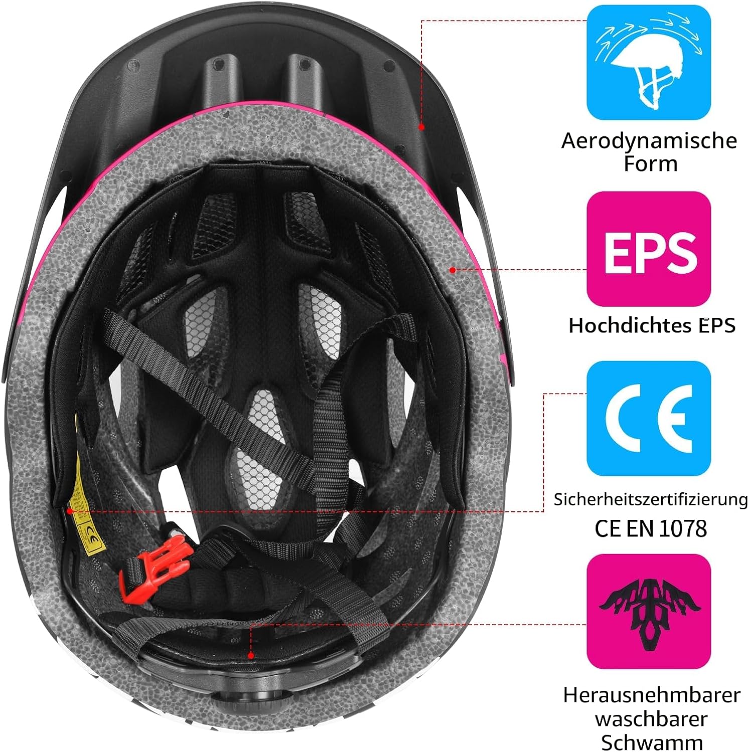 Thumbnail 4 de Fahrradhelm Erwachsene mit LED, 57-61 cm