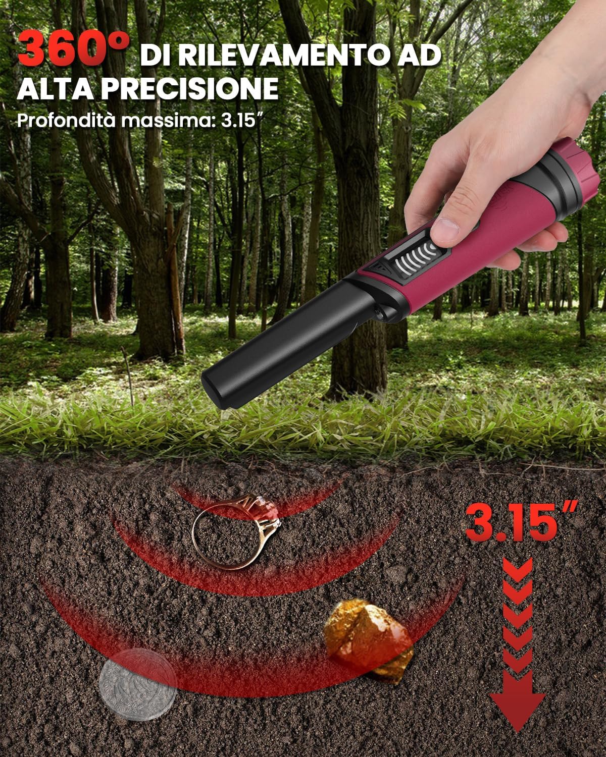 Thumbnail 1 de DR.ÖTEK Pinpointer 8 cm per cercatori
