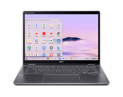 Thumbnail 1 de Acer Chromebook Plus Spin 514 tactile (CP514-4HN) – 14 pouces, Core i3, 8 Go RAM, 256 Go SSD