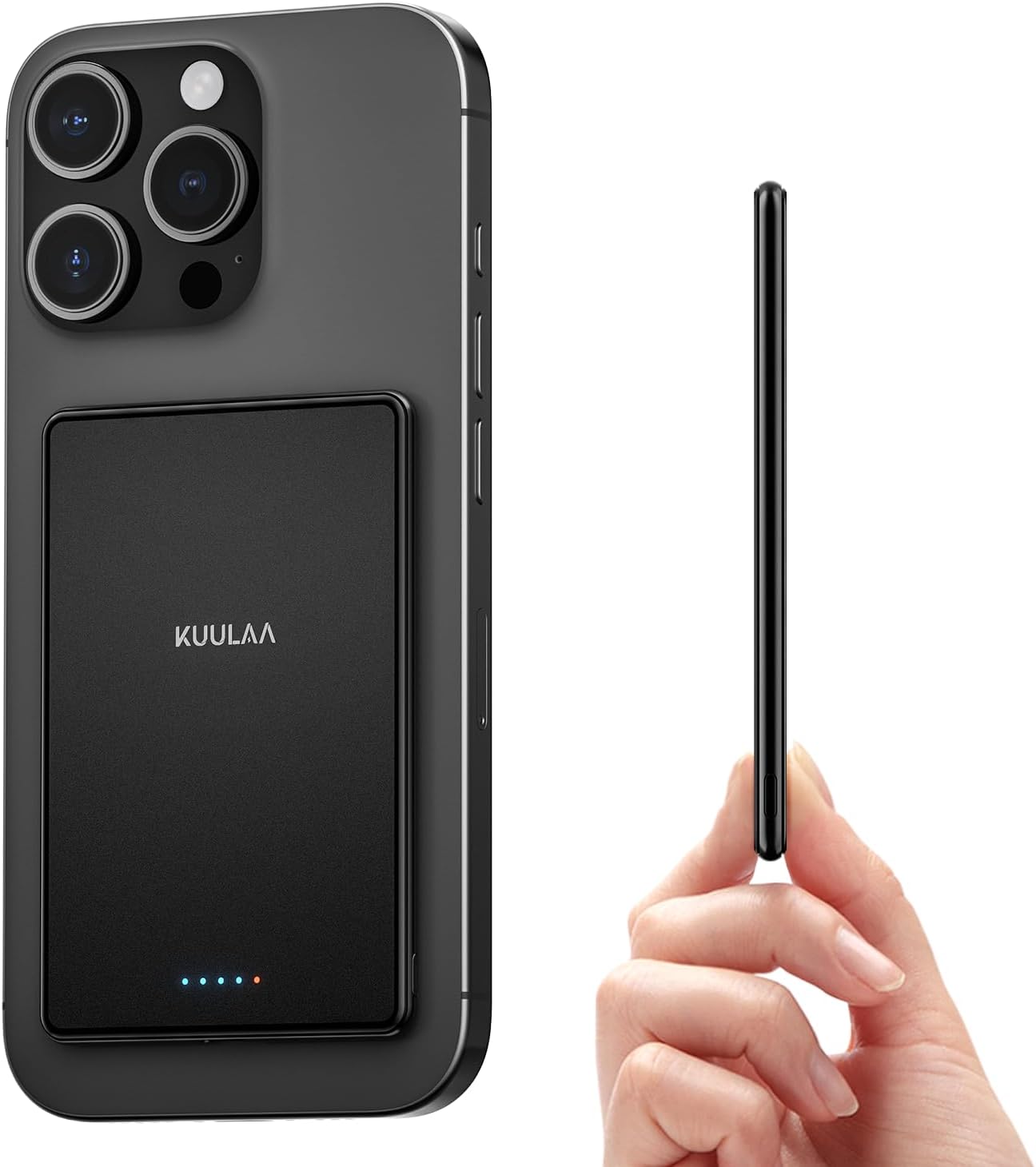 Detalle de Kuulaa Ultra Slim MagSafe-powerbank 5000 mAh, 6,9 mm en USB-C PD 20 W