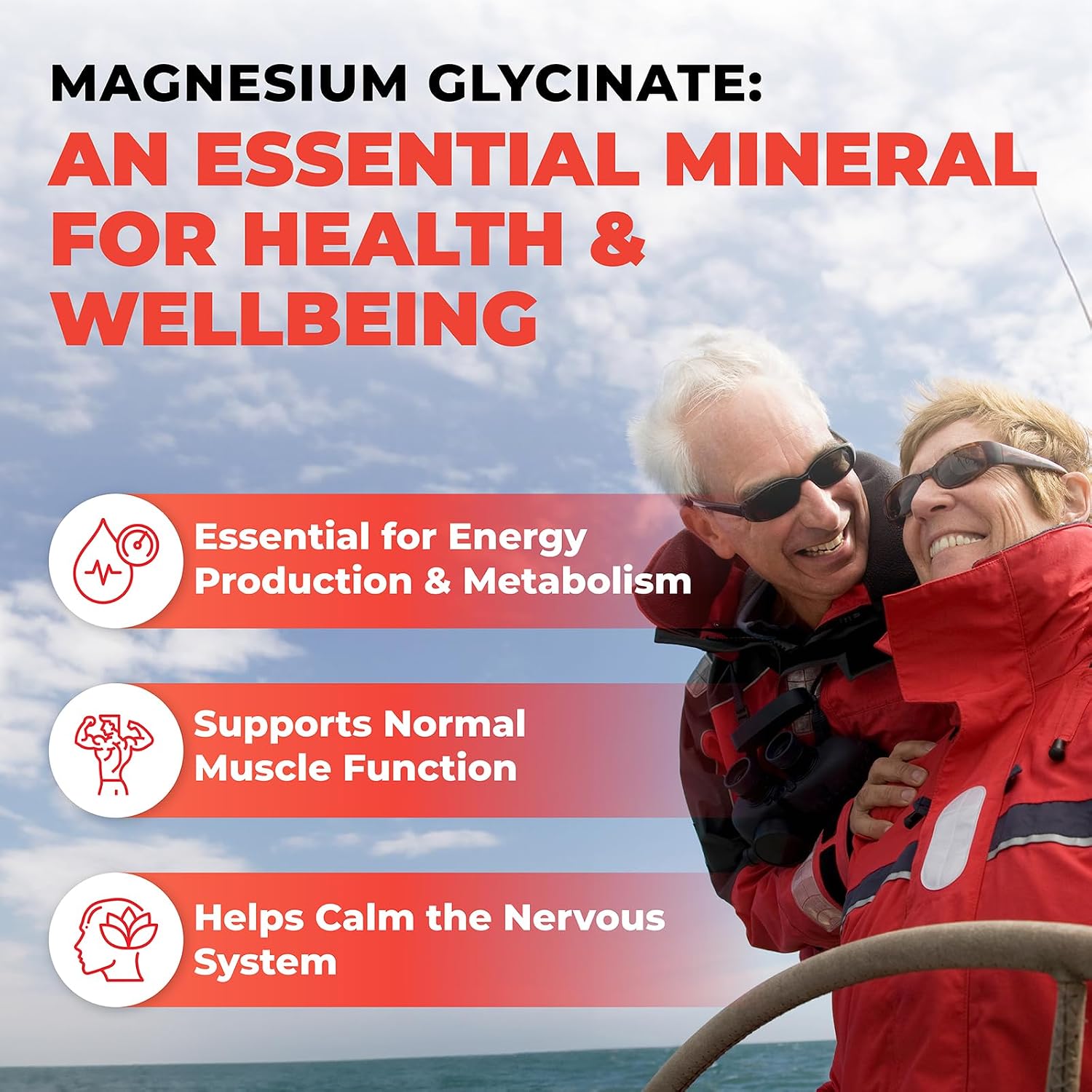 Detalle de DH Nutrition Magnesium Glycinate Capsules, 200 mg Elemental Magnesium, 160 Count