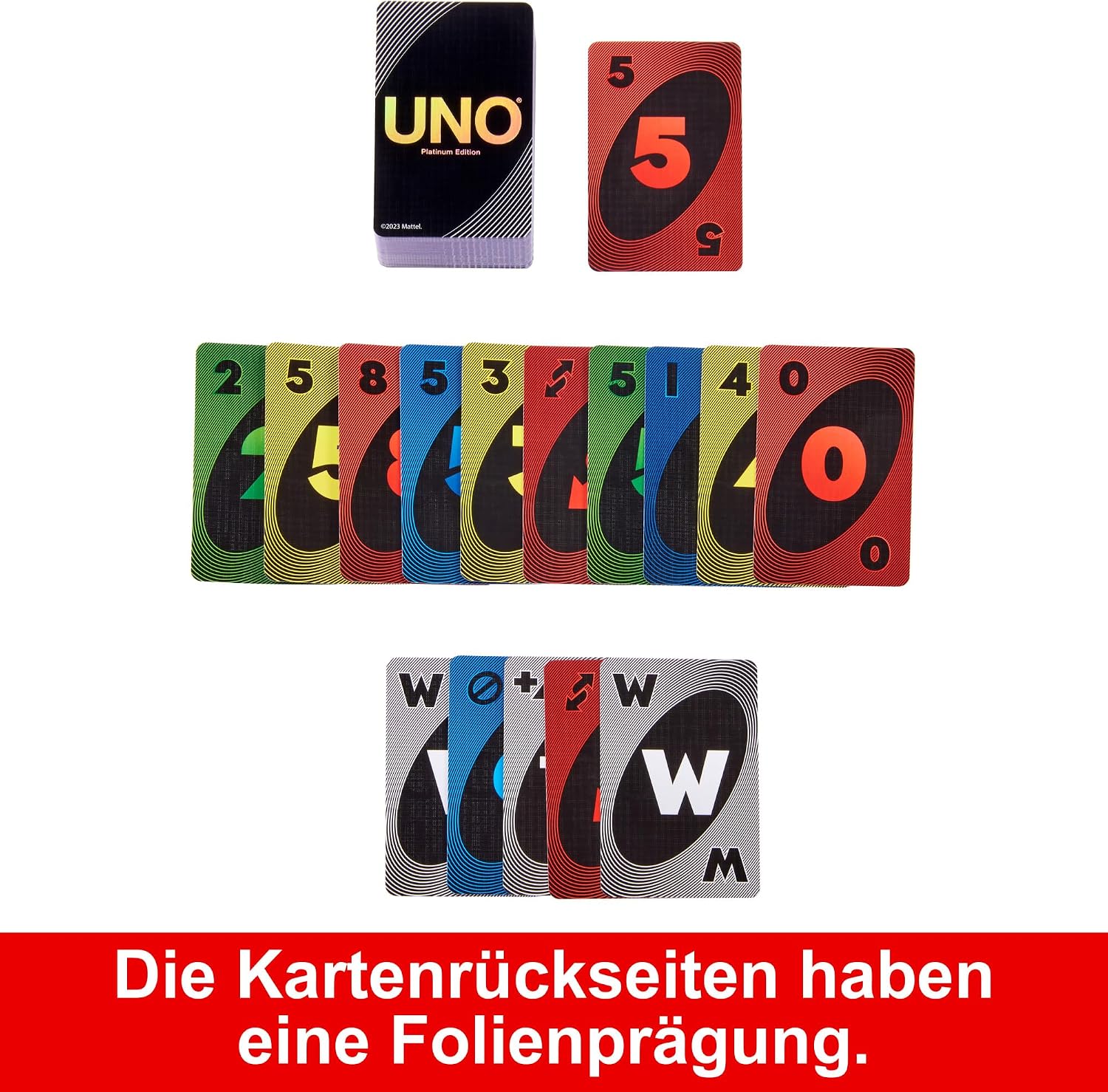 Thumbnail 2 de UNO Platin Edition Kartenspiel – Premium-Ausgabe für Film‑ und Familienabende
