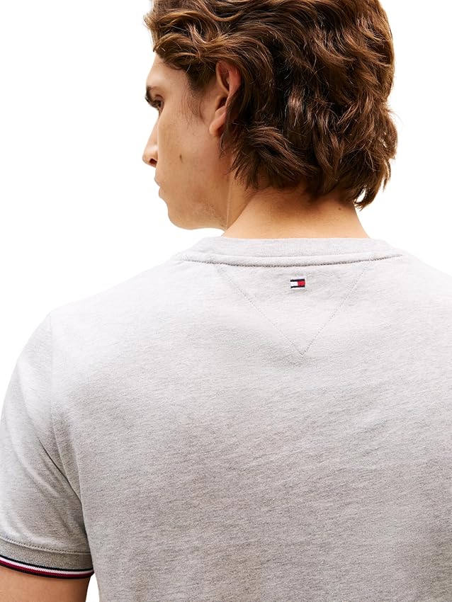 Detalle de Tommy Hilfiger Camiseta Logo Tipped L, L camiseta 100% algodón