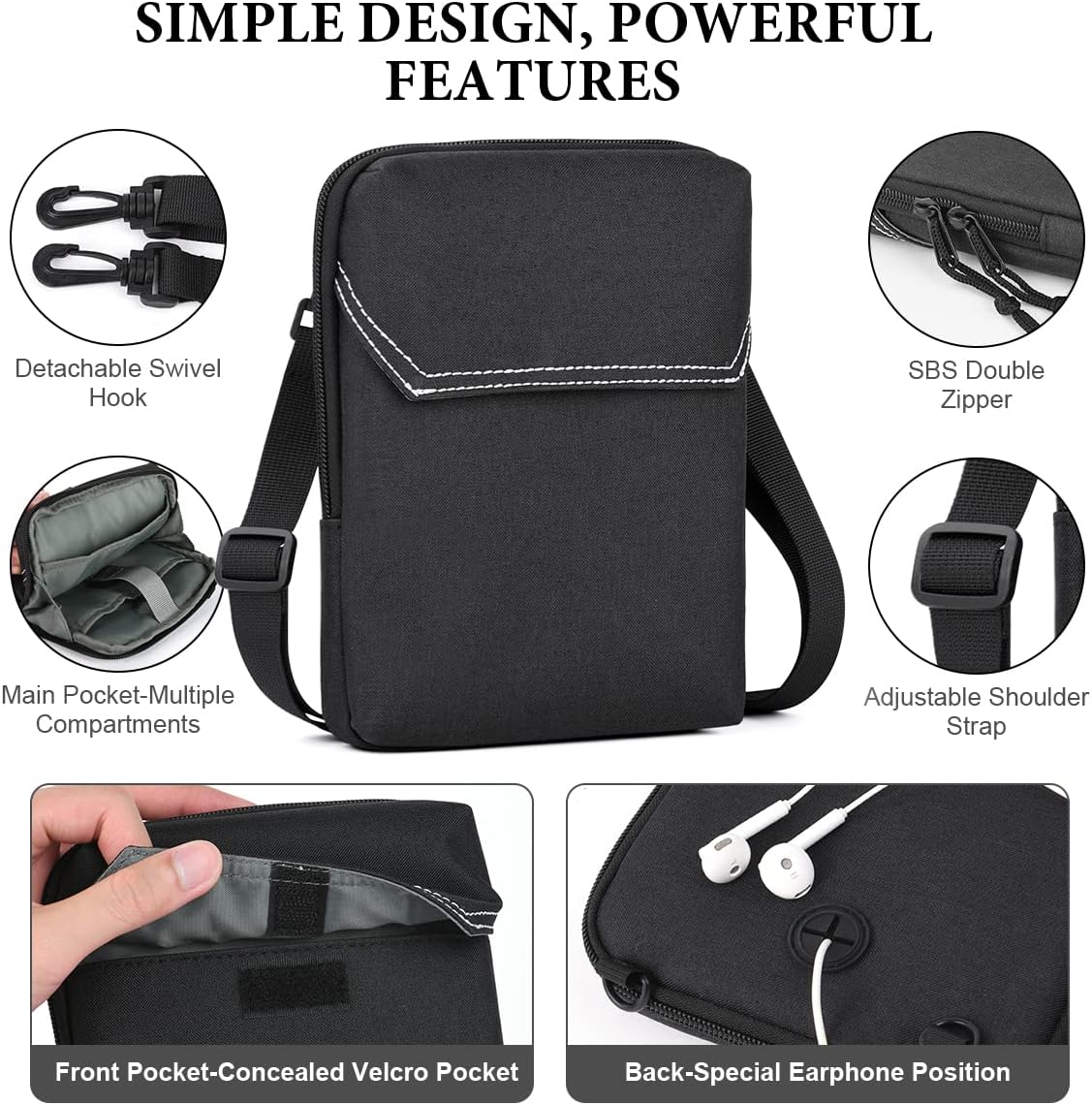 Thumbnail 3 de flintronic Sac bandoulière téléphone avec blocage RFID