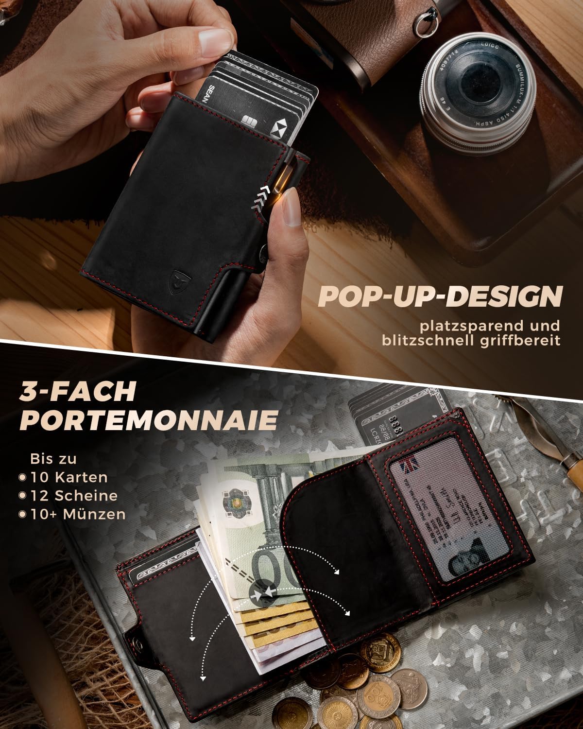 Thumbnail 2 de LORZOR LORZOR Slim Wallet RFID