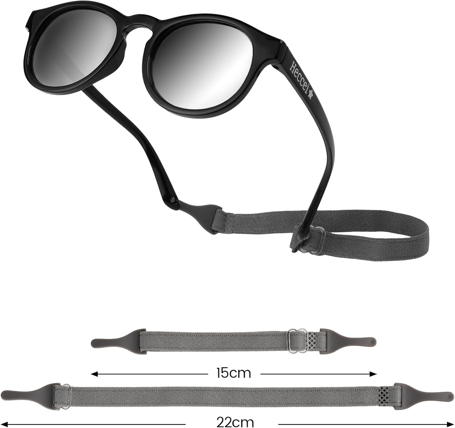 Thumbnail 5 de HECCEI Baby Sonnenbrille 0–24 Monate – polarisiert mit UV-Schutz, flexibles TPE-Gestell