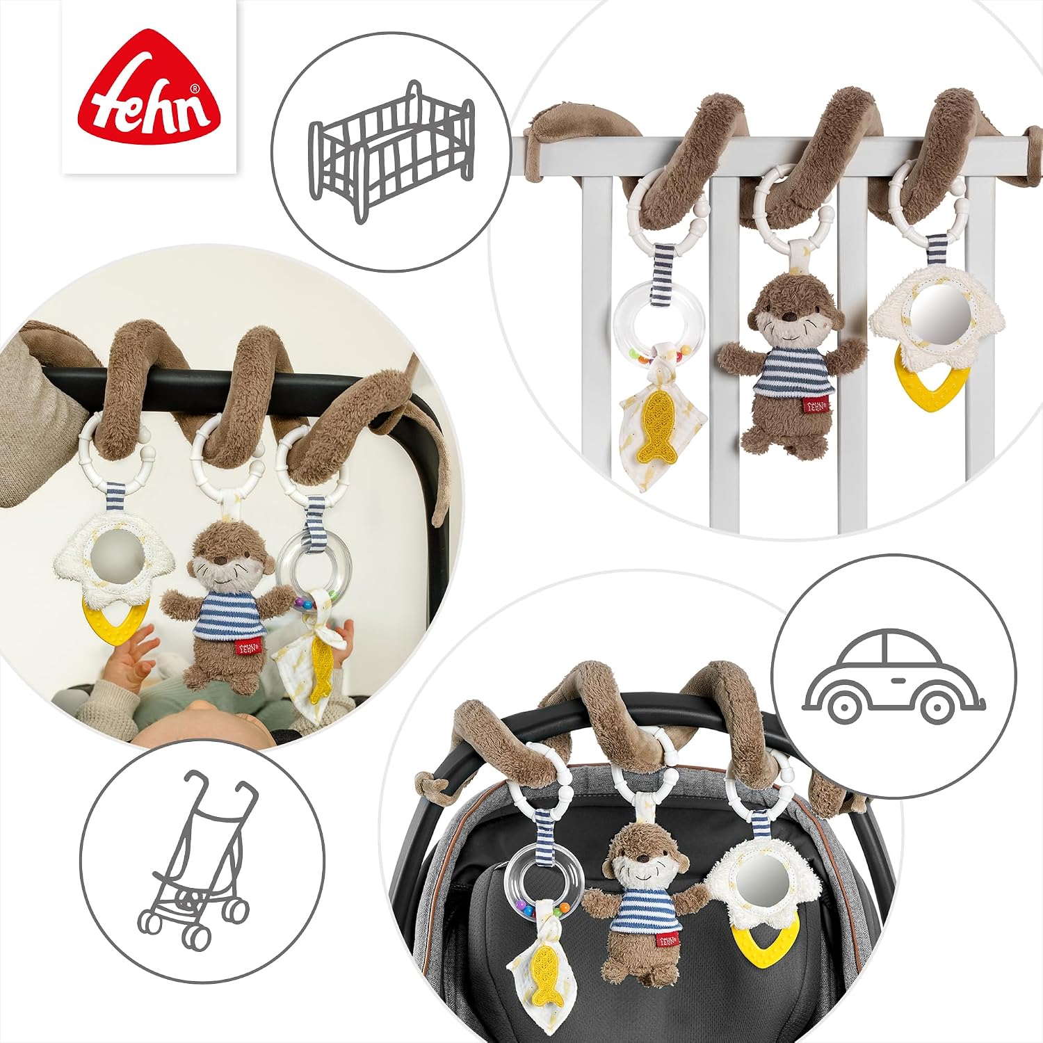 Thumbnail 4 de Fehn Otter Activity-Spirale Lernspielzeug
