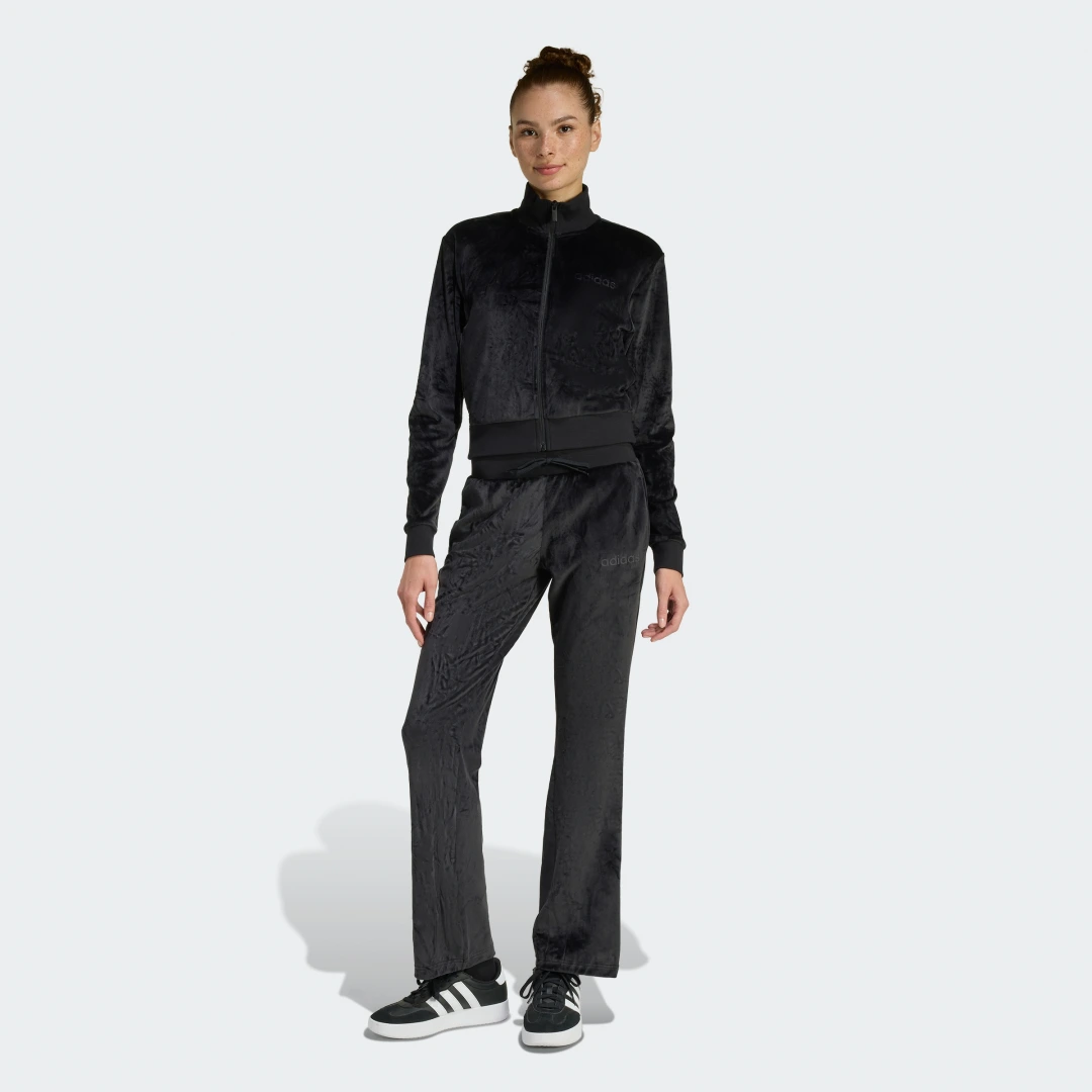 Detalle de Adidas Chándal Glam Velvet Negro