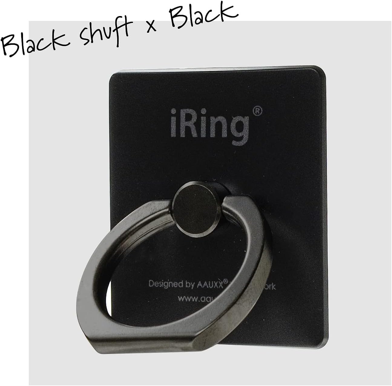 Detalle 2 de AAUXX(オークス) iRing Limited Edition UMS-IRLEB01BL スマホリング ブラックシャフト/ブラック