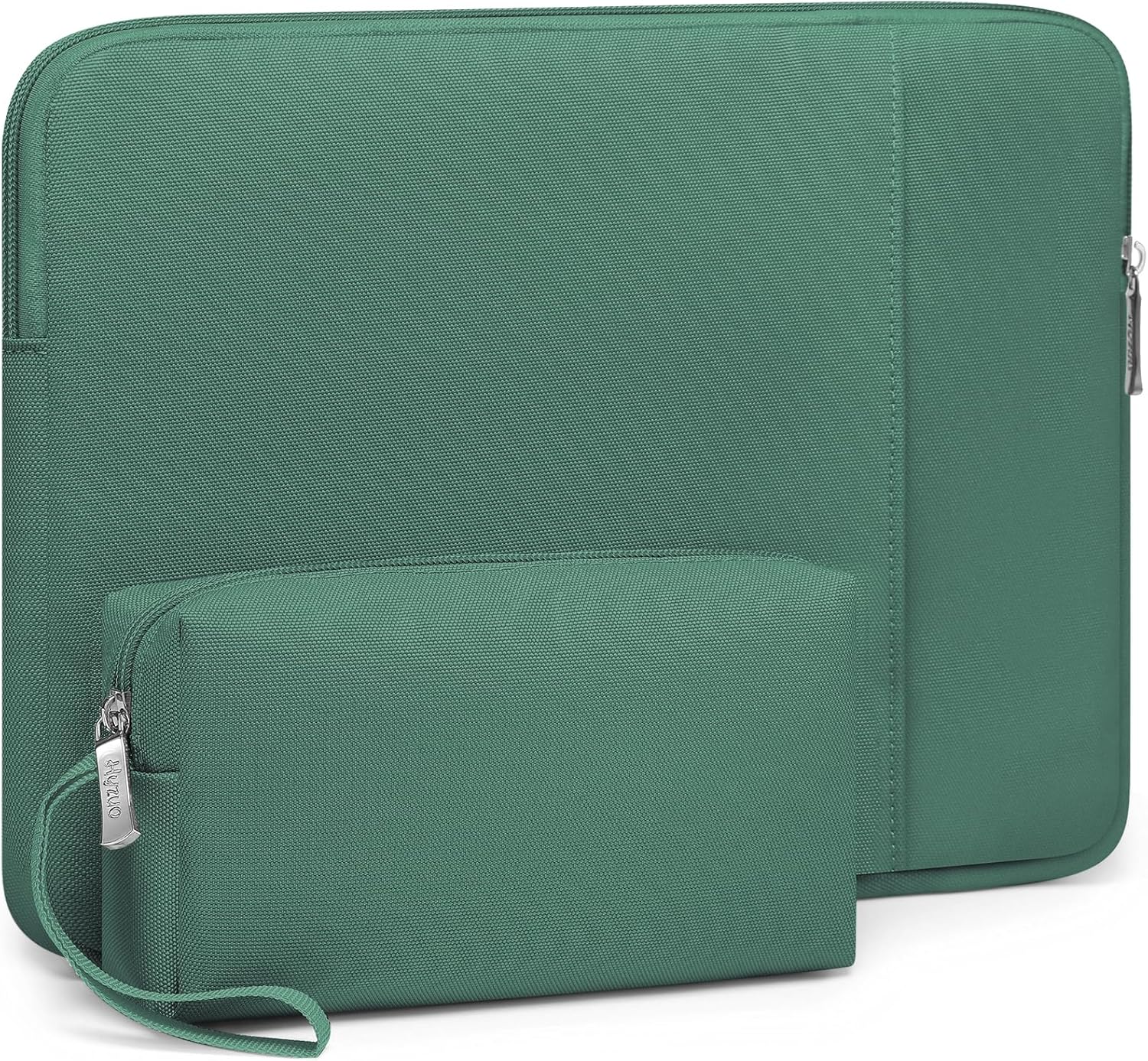 Detalle de HYZUO 14-15 Inch Laptop Sleeve Bag Set for MacBooks and More — Jungle Green