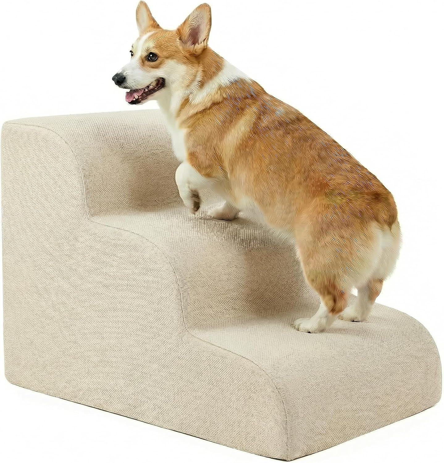 Imagen de Gimars Hundetreppe für Kleine Hunde 3 Stufen 40 cm en OfertitasTOP