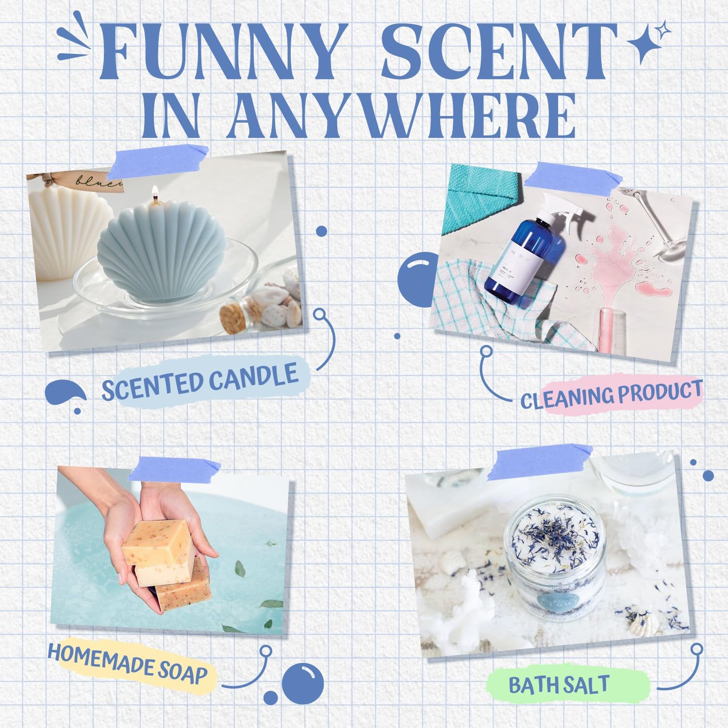 Thumbnail 5 de SALUBRITO Sauber ätherische Öle Set – 6 Duftöle für Diffuser, Kerzenherstellung & Naturreinigung