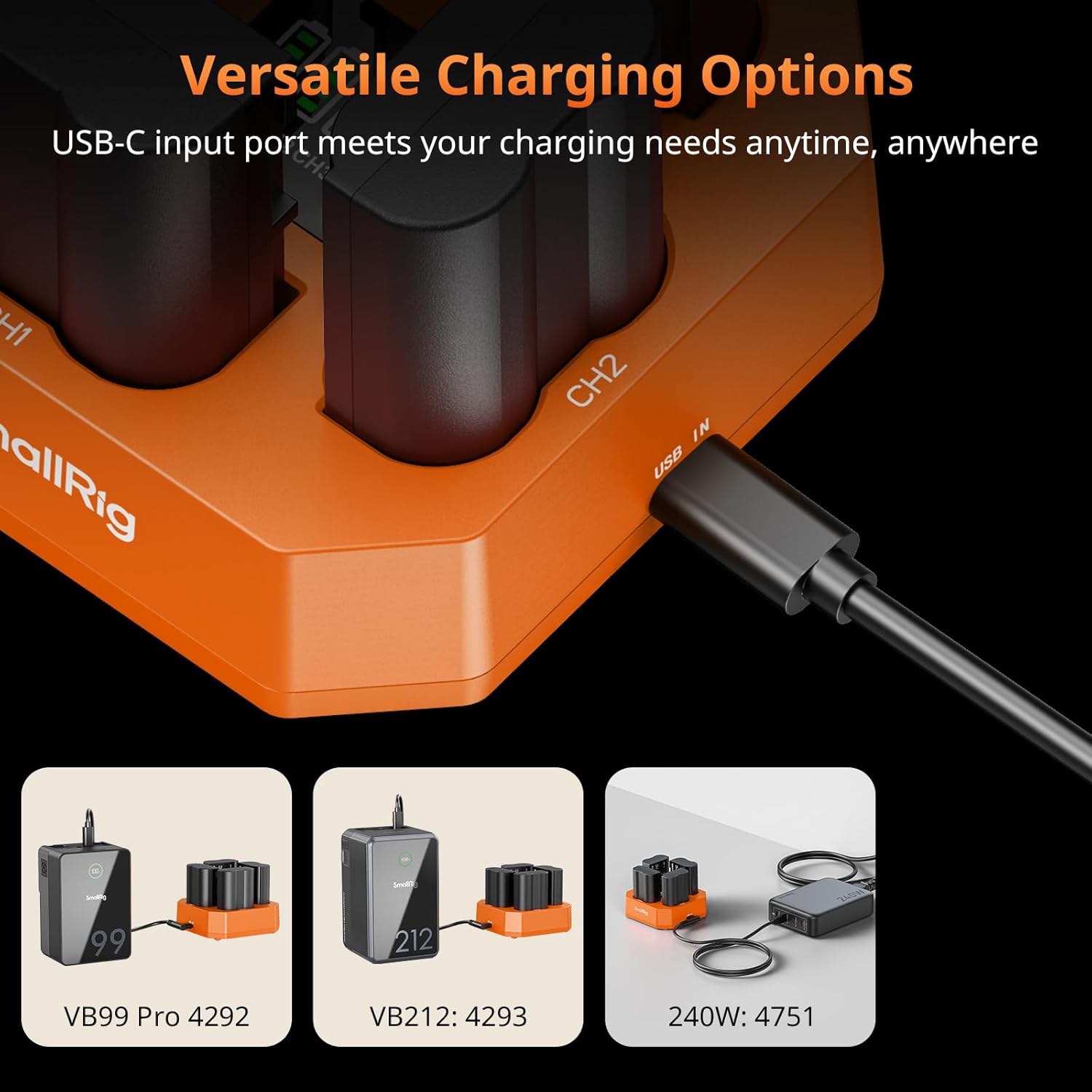 Thumbnail 4 de SmallRig EN-EL15c Chargeur de Batterie à 4 Canaux pour Nikon — Charge rapide PD45W
