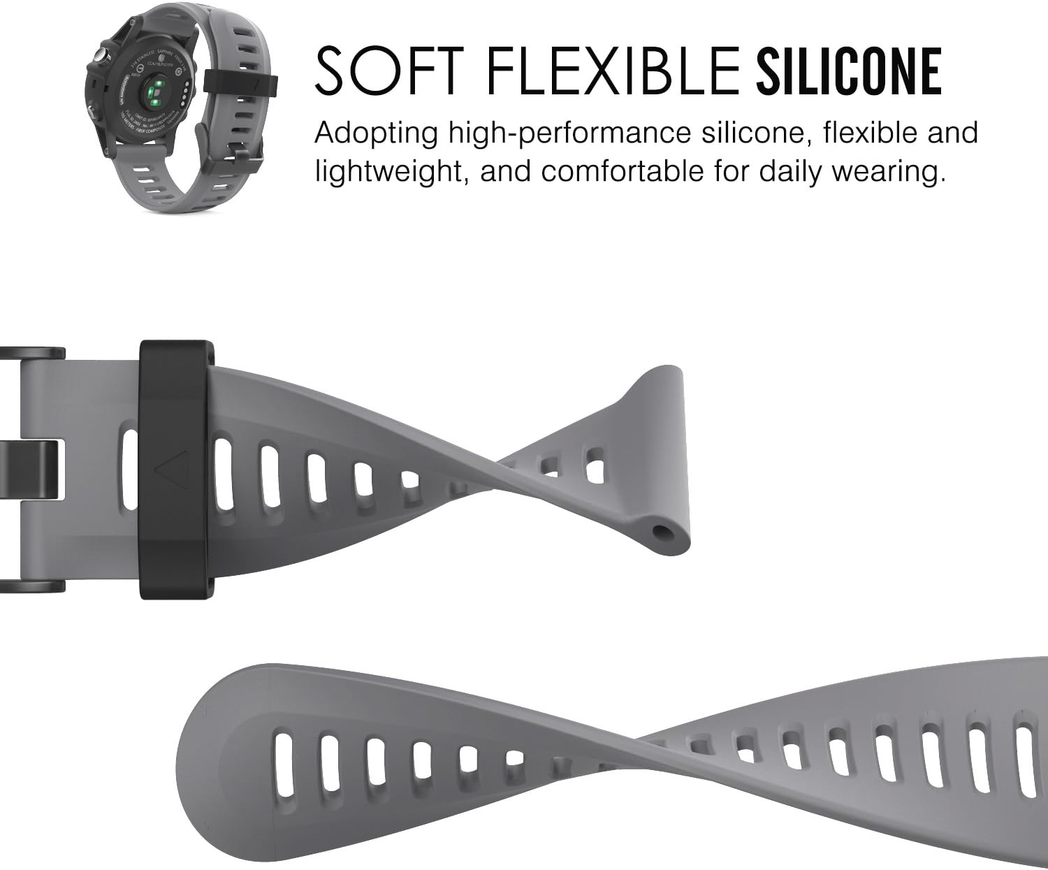 Detalle de MoKo Watch Strap for Garmin Fenix 3 145–210mm