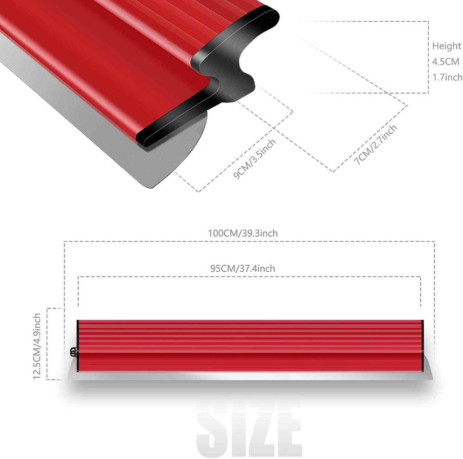 Thumbnail 1 de suokoun Spatola per stucco 100 cm con lama in acciaio inox da 0,35 mm