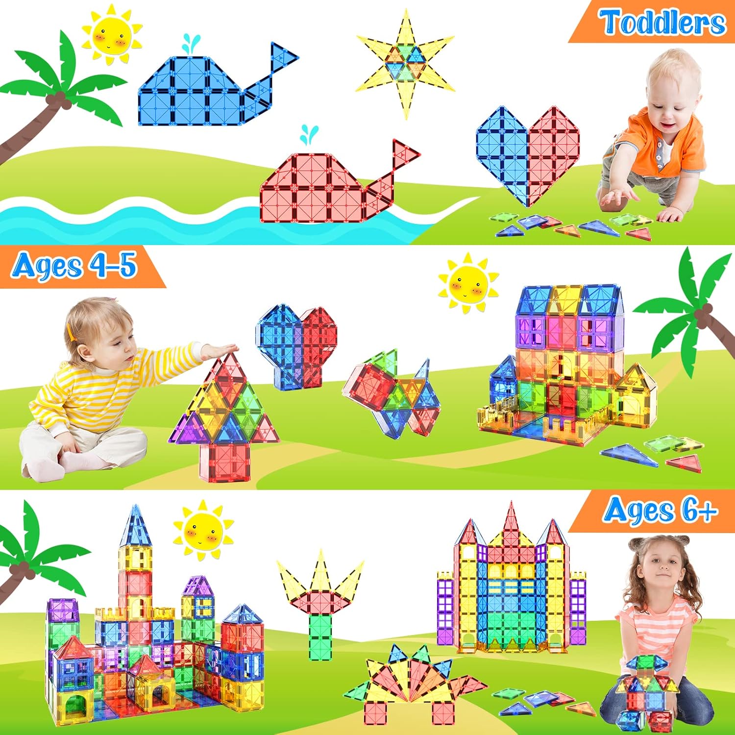 Detalle 2 de Piastrelle magnetiche 40 pezzi per bambini đź§©