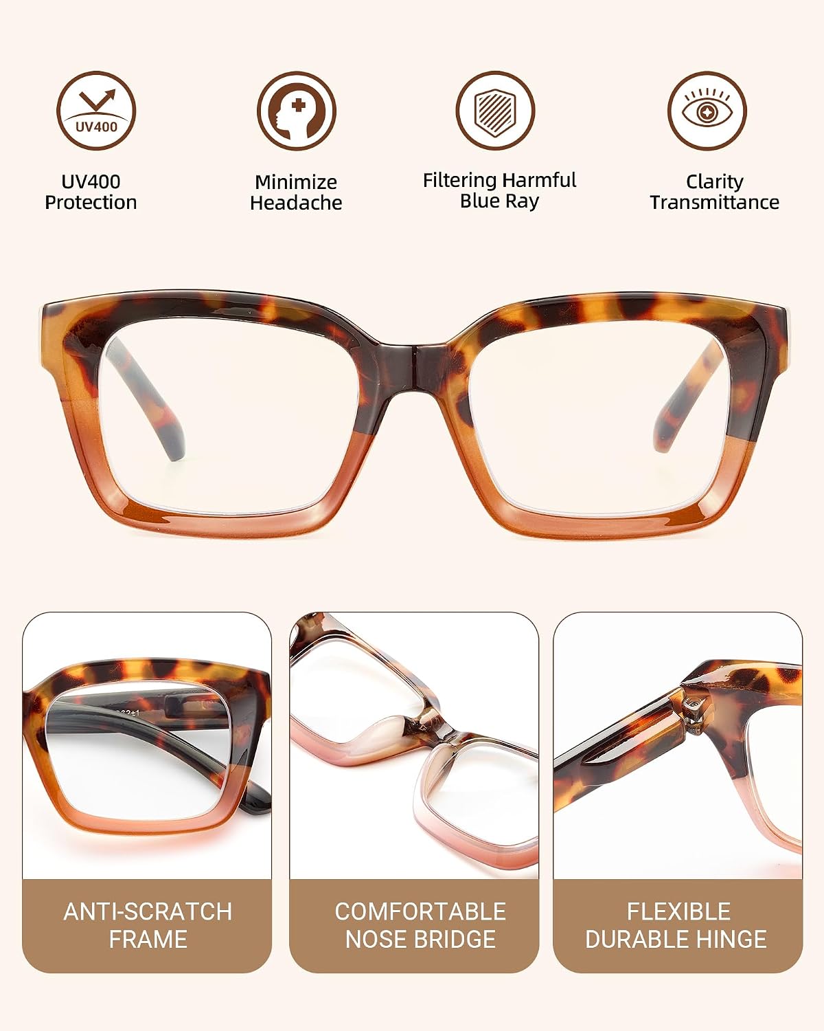 Detalle de JOLISU Reading Glasses 5-Pack