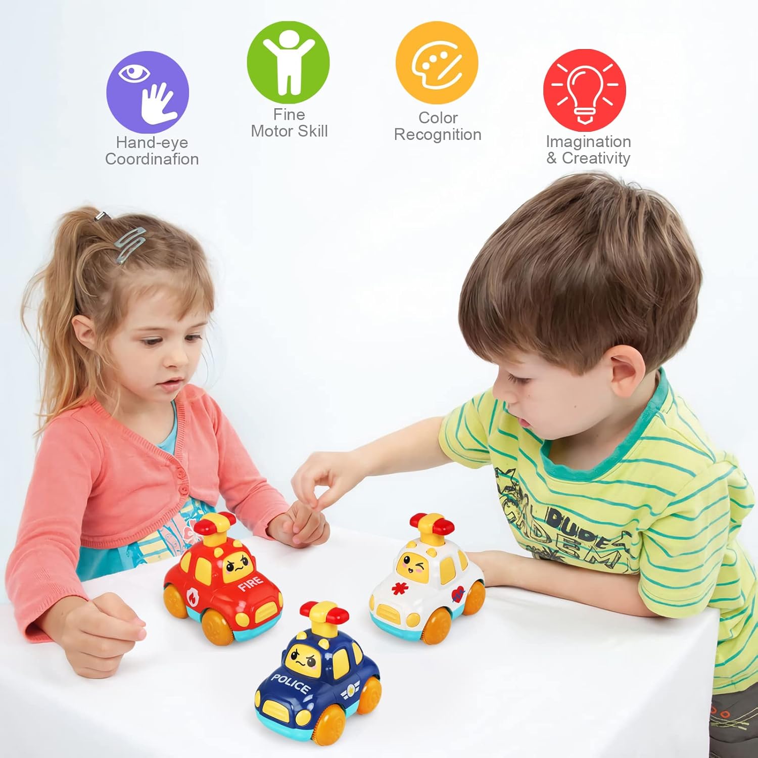 Thumbnail 5 de LEADSTAR Baby Toy Cars: Wind-Up Cartoon Vehicles for 1–3 Year Olds