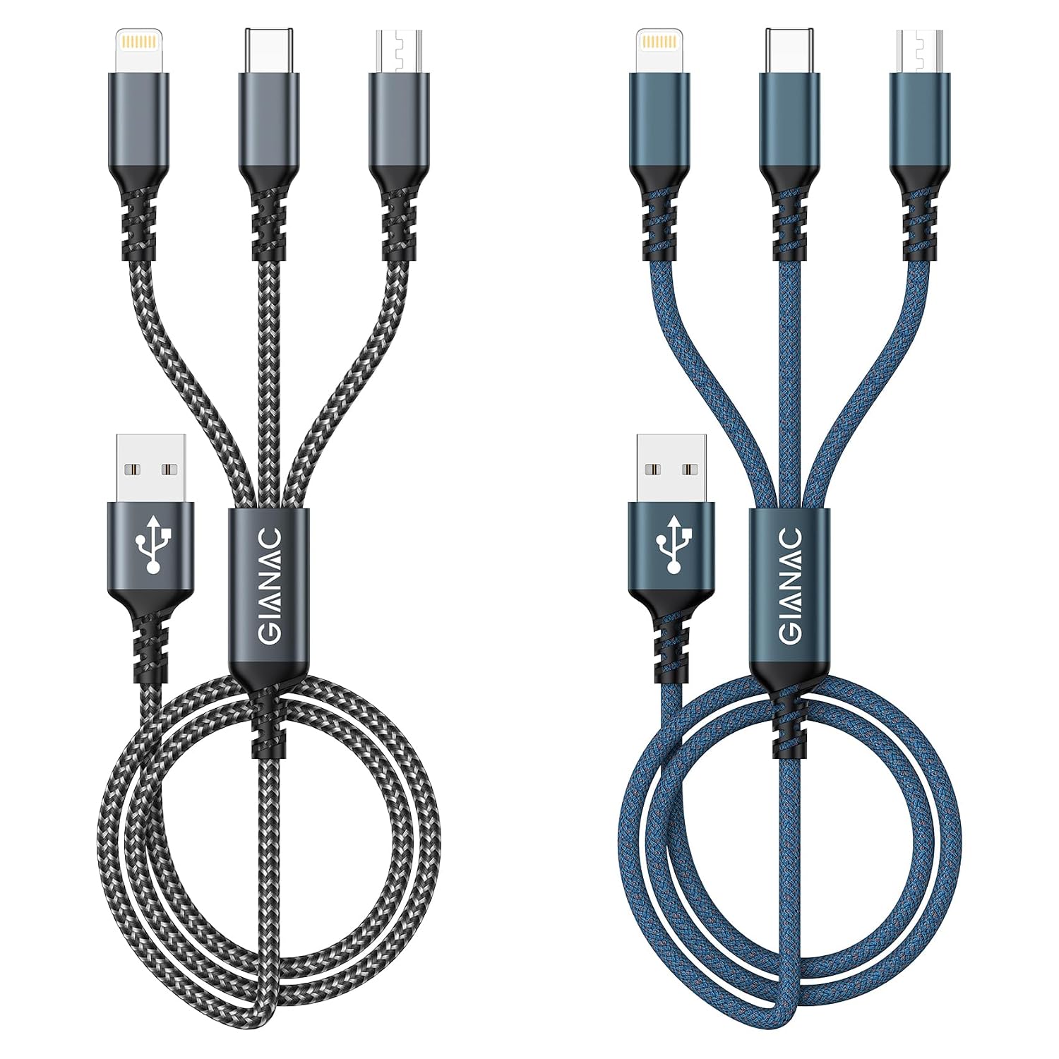 Detalle de Multi Charger Cable 3 in 1 USB Cable 1.2M