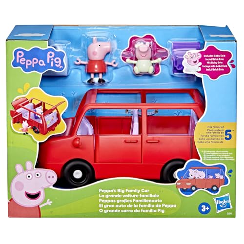 Detalle de Peppa Pig Peppas großes Familienauto Spielset, Rot – detailreiches Familienabenteuer