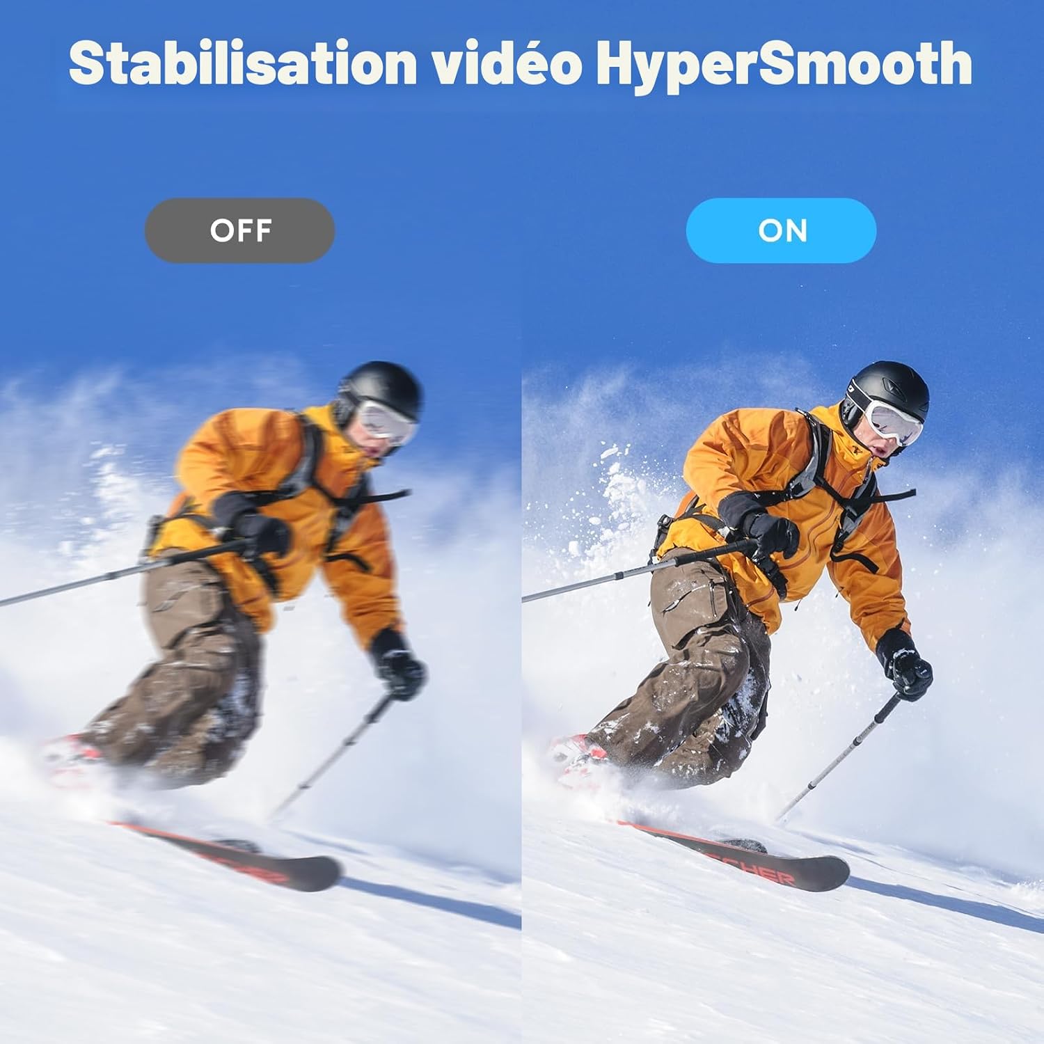 Thumbnail 6 de AKASO EK7000 Pro Caméra Sport Kit de Perche à Selfie – 20 MP, 4K/30fps, étanche 131 ft, 2 batteries et mini sac