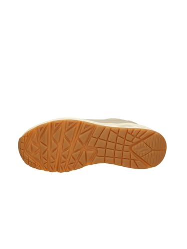 Detalle de Skechers Uno Golden Air para Mujer - Zapatillas con Skech-Air y ajuste de cuña (Taupe Durabuck/Silver Trim) 39 EU