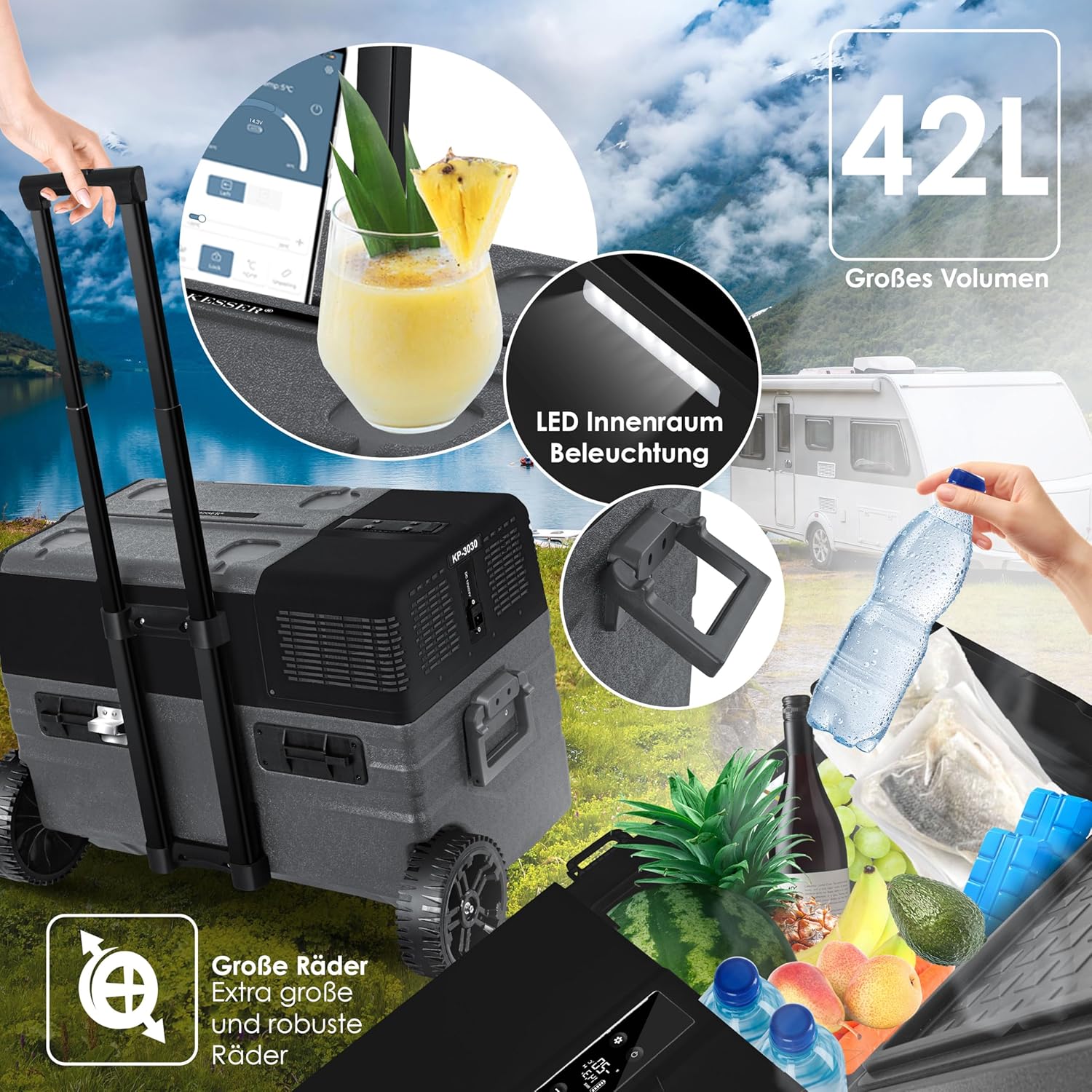 Thumbnail 5 de KESSER Kompressor Kühlbox 42 L Gefrierbox