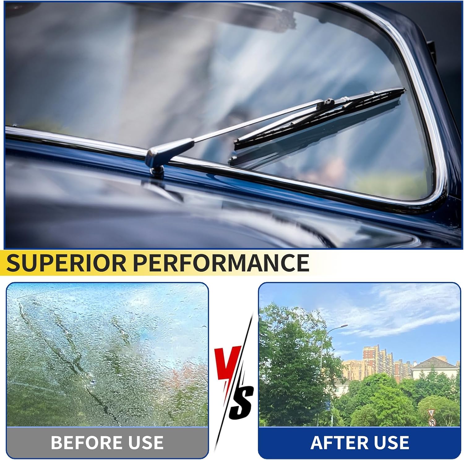 Thumbnail 2 de JINGOU 18'' + 18'' Wiper Blades (Pack of 2) for Ford Ranger 1995-2011