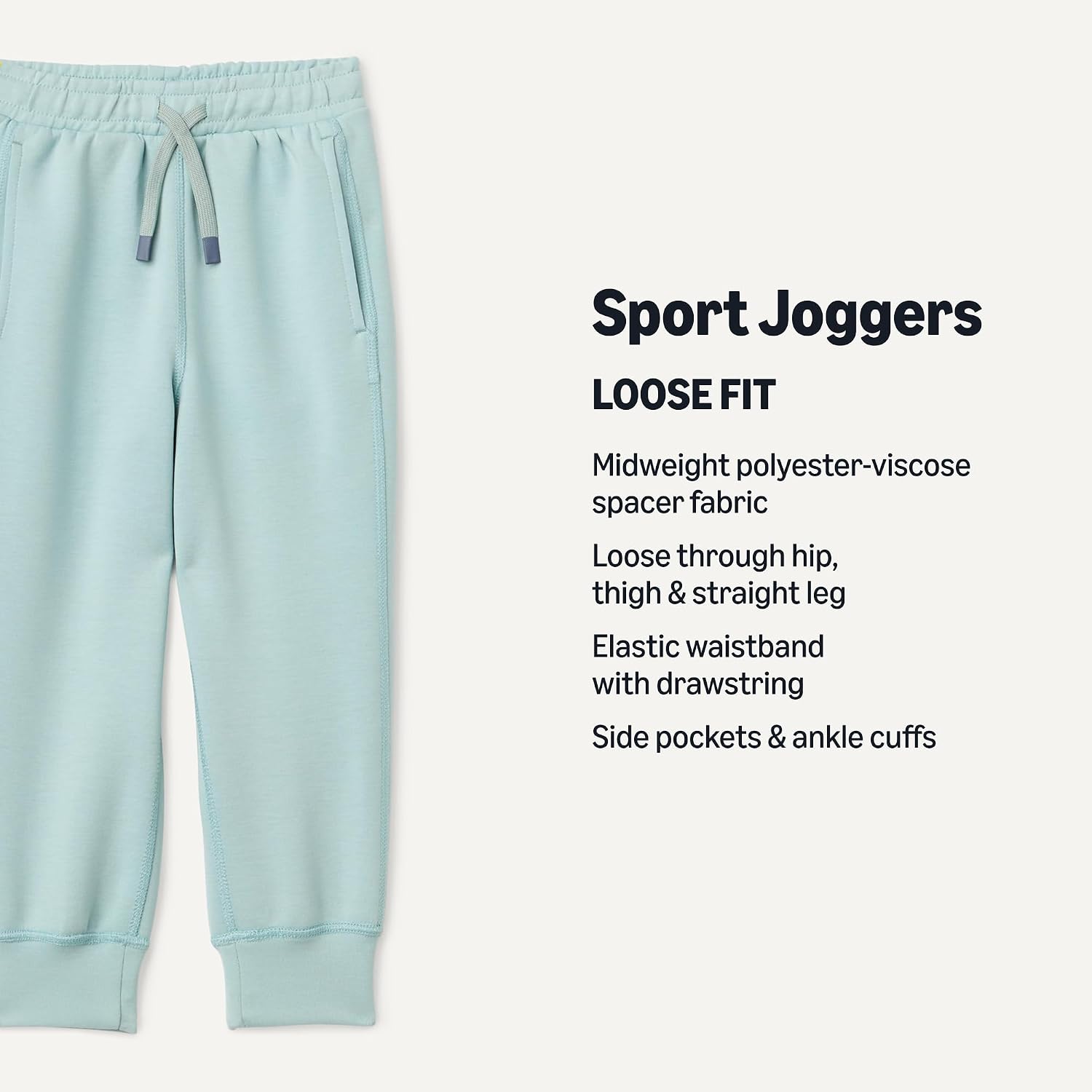 Detalle de Amazon Essentials Boys' Athletic Regular Fit Jogger Sweatpants with Pockets