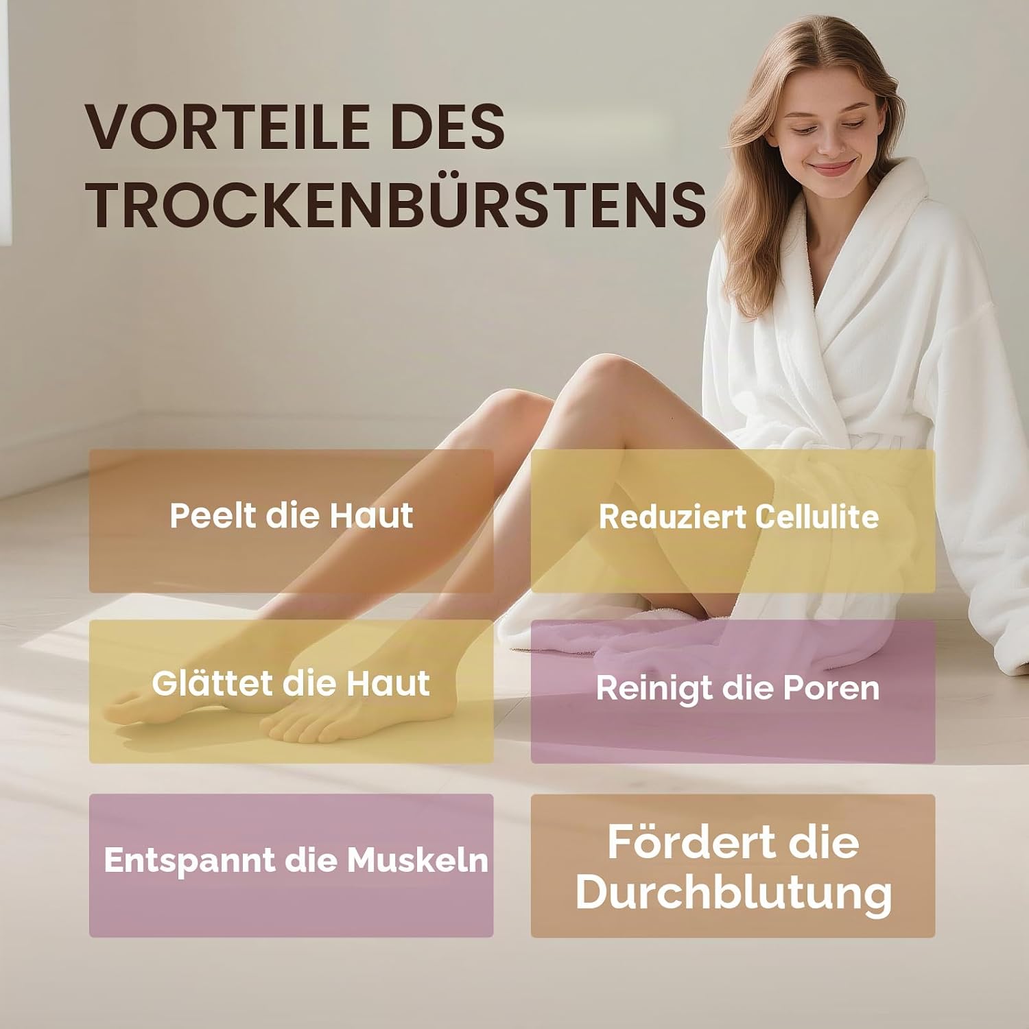 Thumbnail 3 de Ithyes Trockenbürste – Körperbürste mit Naturborsten und Bambushandgriff