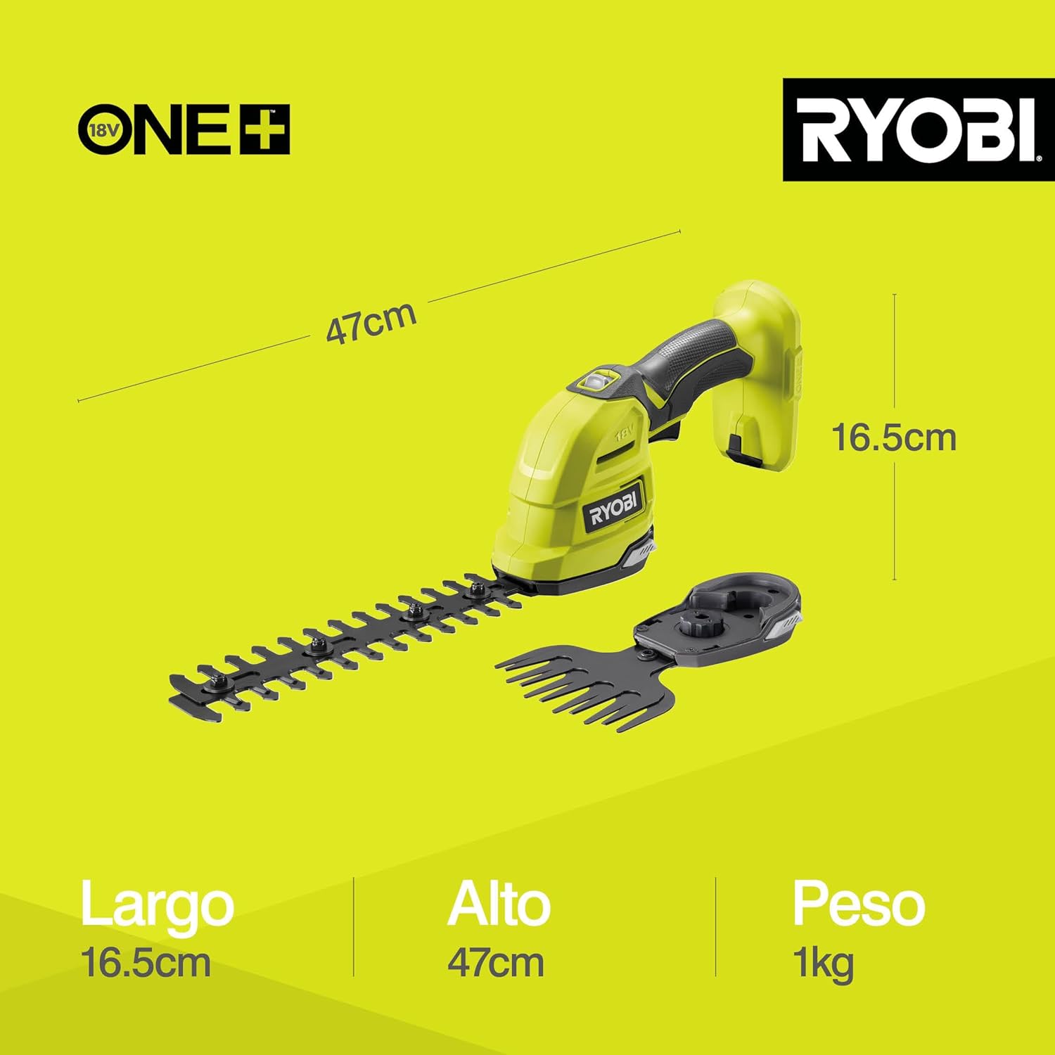 Detalle 1 de Ryobi RY18GSA-0 18V Cordless trimmer blades