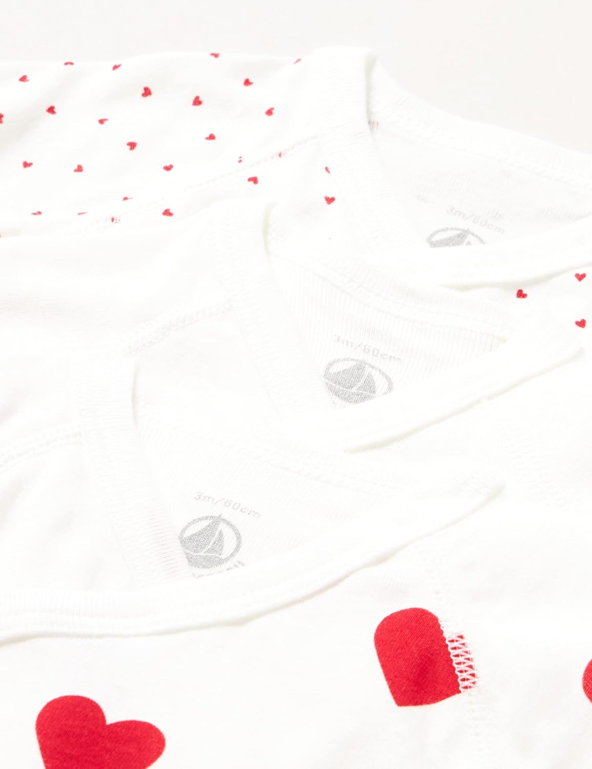 Thumbnail 1 de Petit Bateau unisex baby short sleeve newborn body (pack of 3)