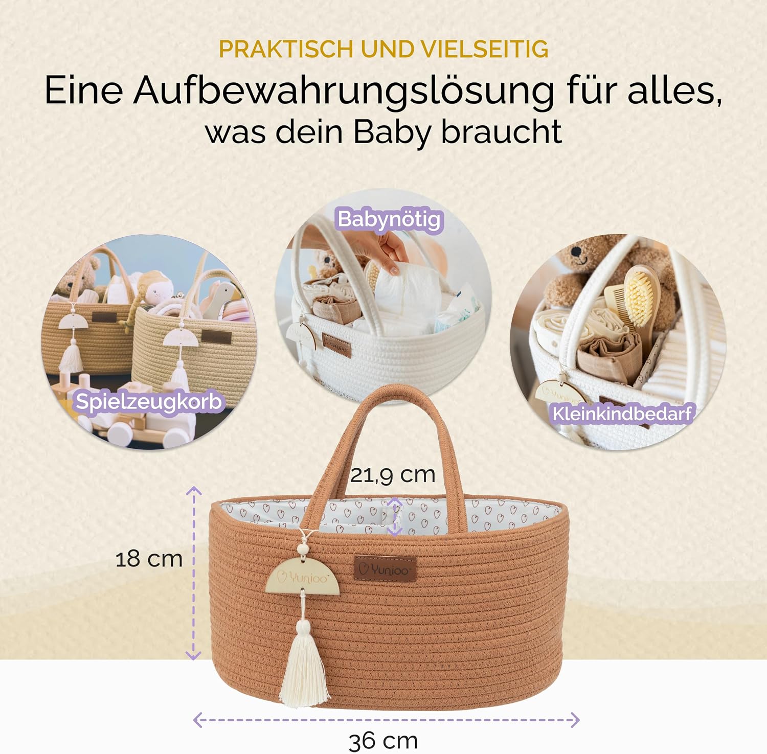 Thumbnail 4 de Yunioo Wickeltisch Organizer Wickeltasche