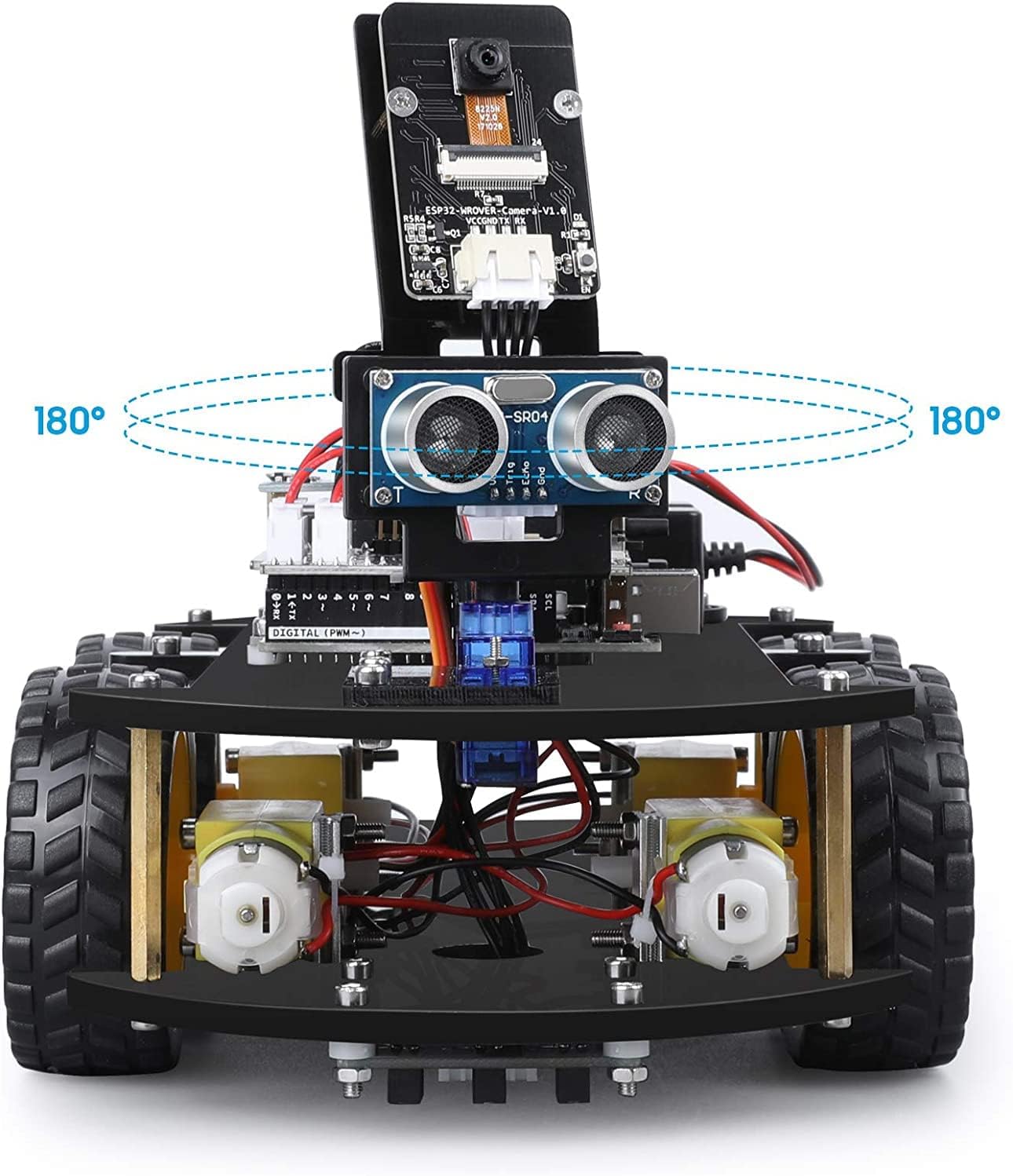 Detalle de ELEGOO Smart Robot Car Kit compatible with Arduino IDE (UNO R3) — a practical starter for DIY robotics