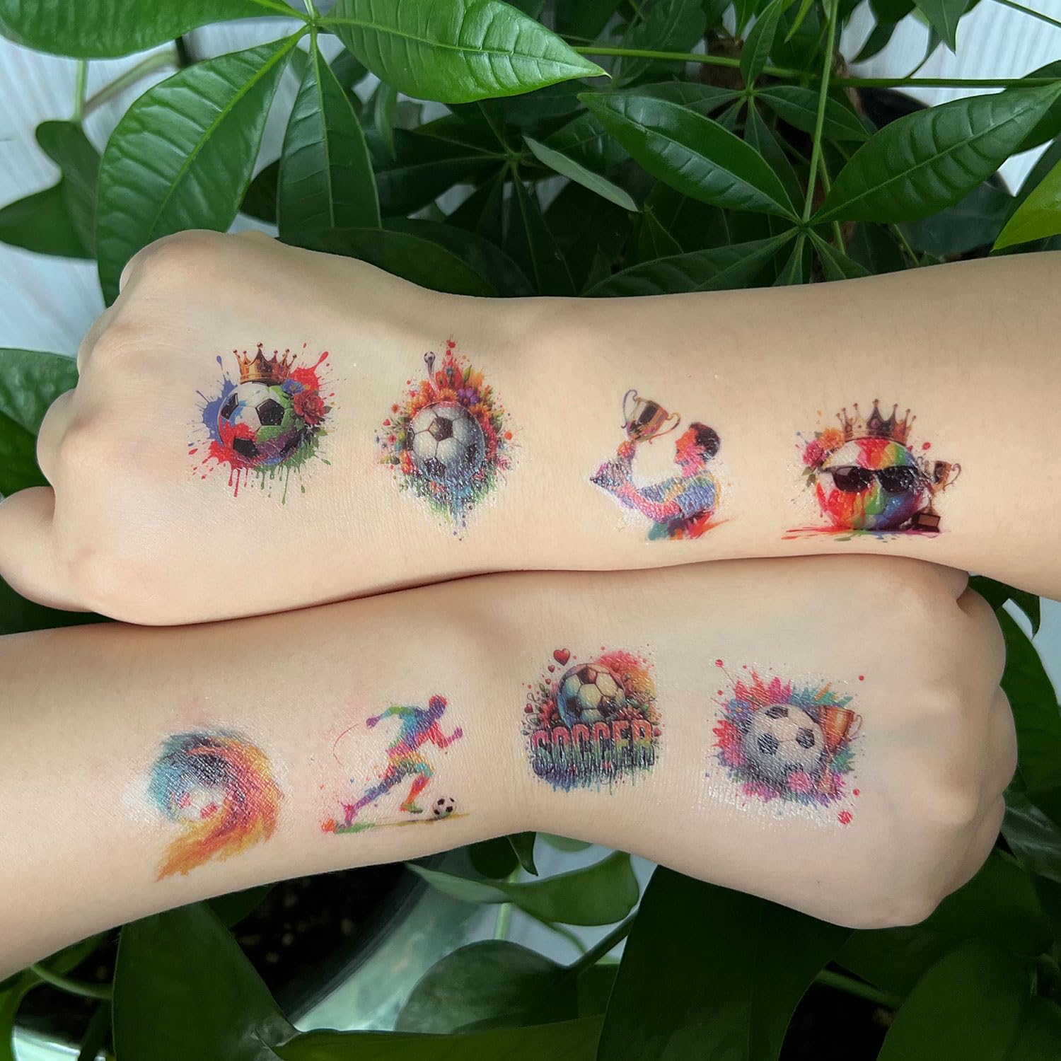 Thumbnail 5 de FATLBSEV Fussball Tattoos 10 Blatt 🎨