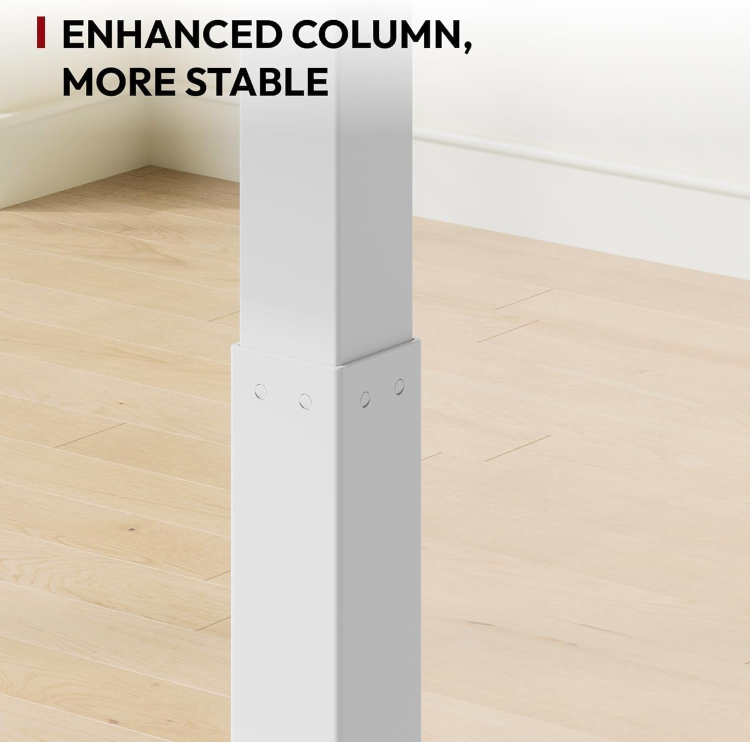 Detalle 2 de SANODESK Mesa Auxiliar con Ruedas Altura 66–106 cm
