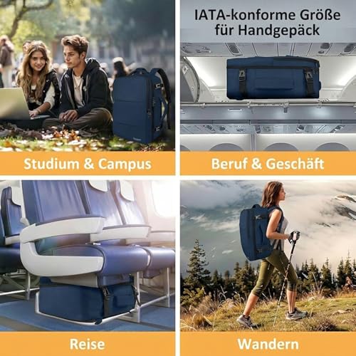 Thumbnail 7 de Taygeer Reise Rucksack 40x30x20 – Handgepäck 24 L, Laptopfach 15,6