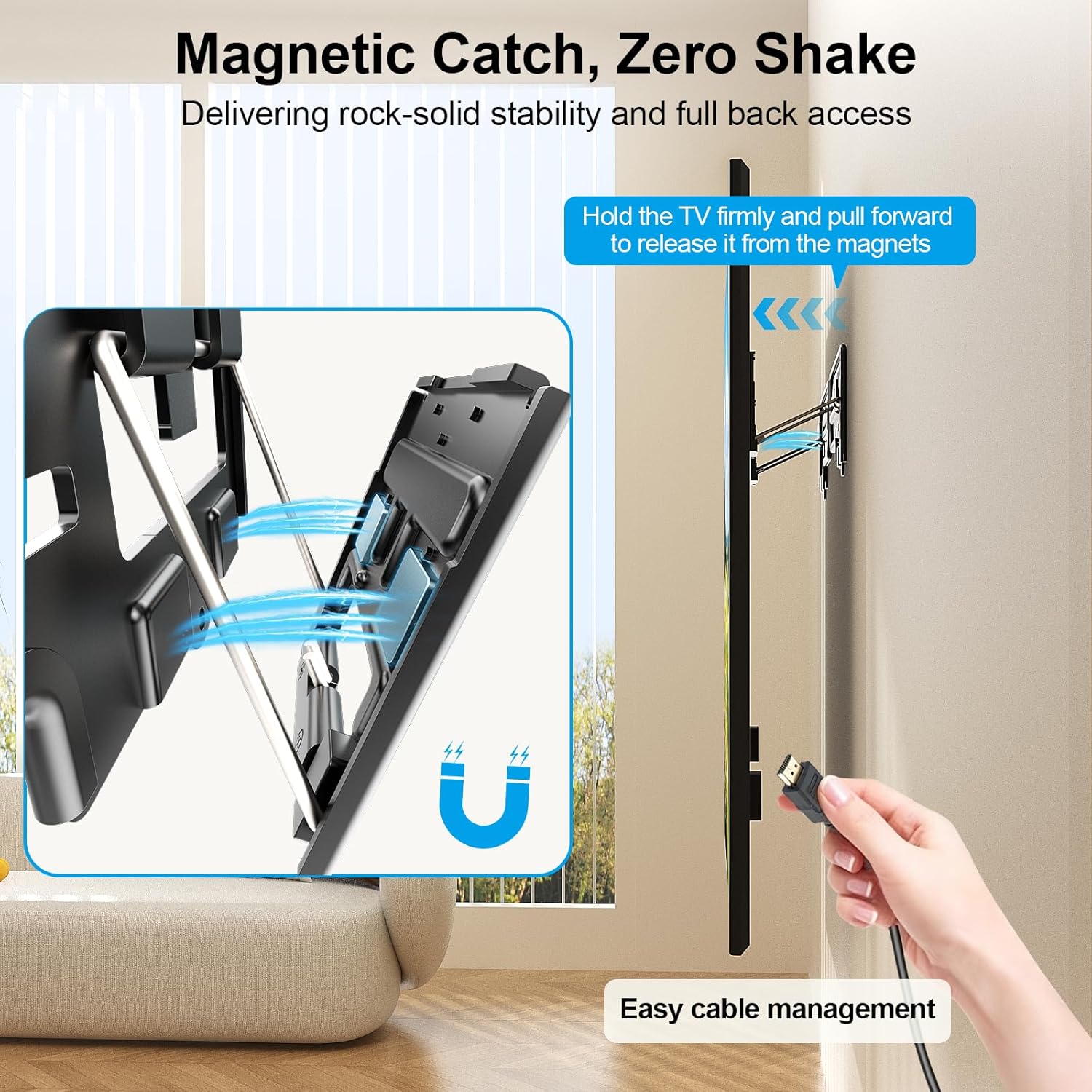 Thumbnail 4 de Supcline Ultra Slim TV Wall Mount 0.31" for 42–100" TVs