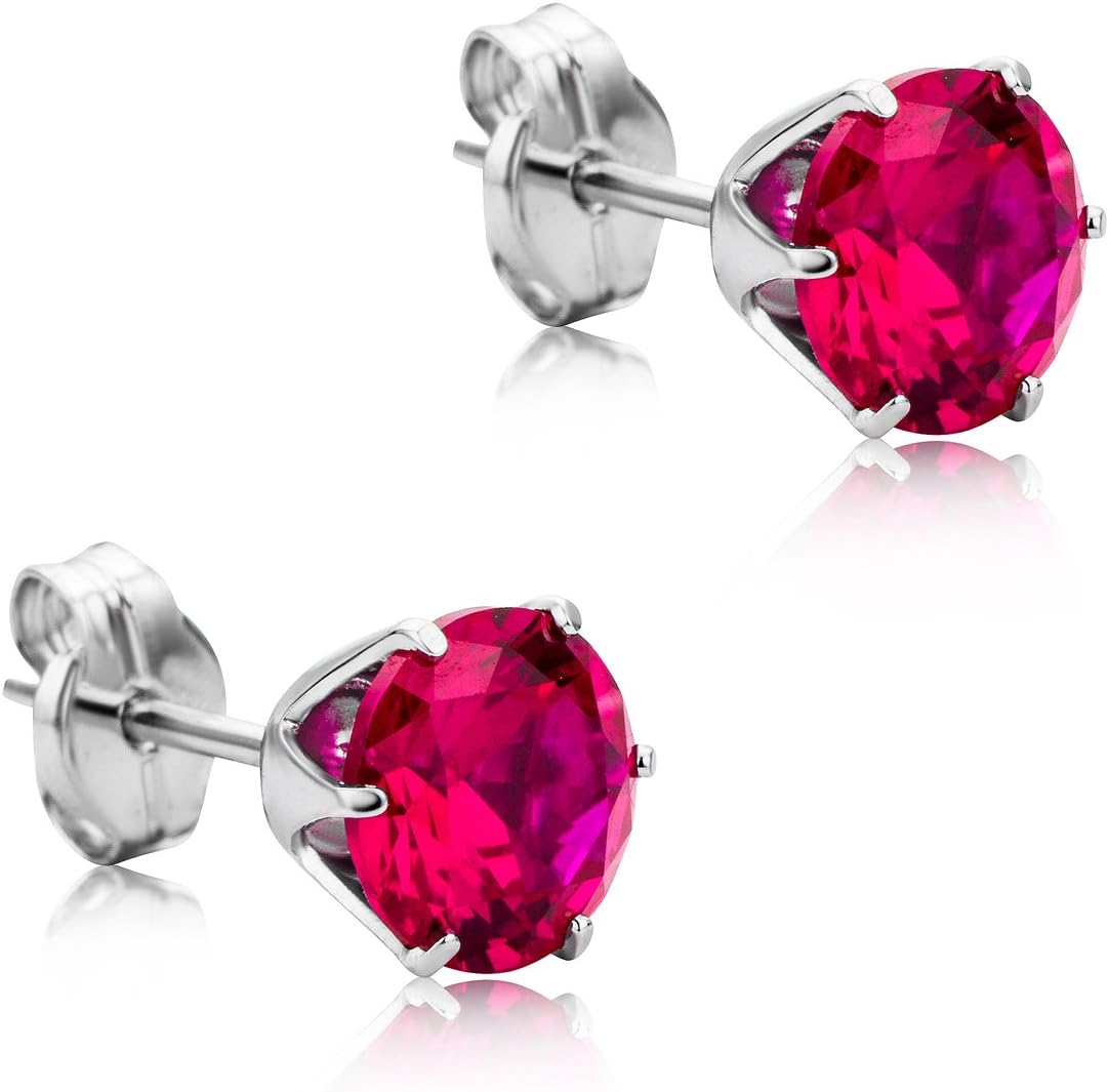 Detalle de Orovi Orecchini Piccoli in Oro 9KT 375 con gemme