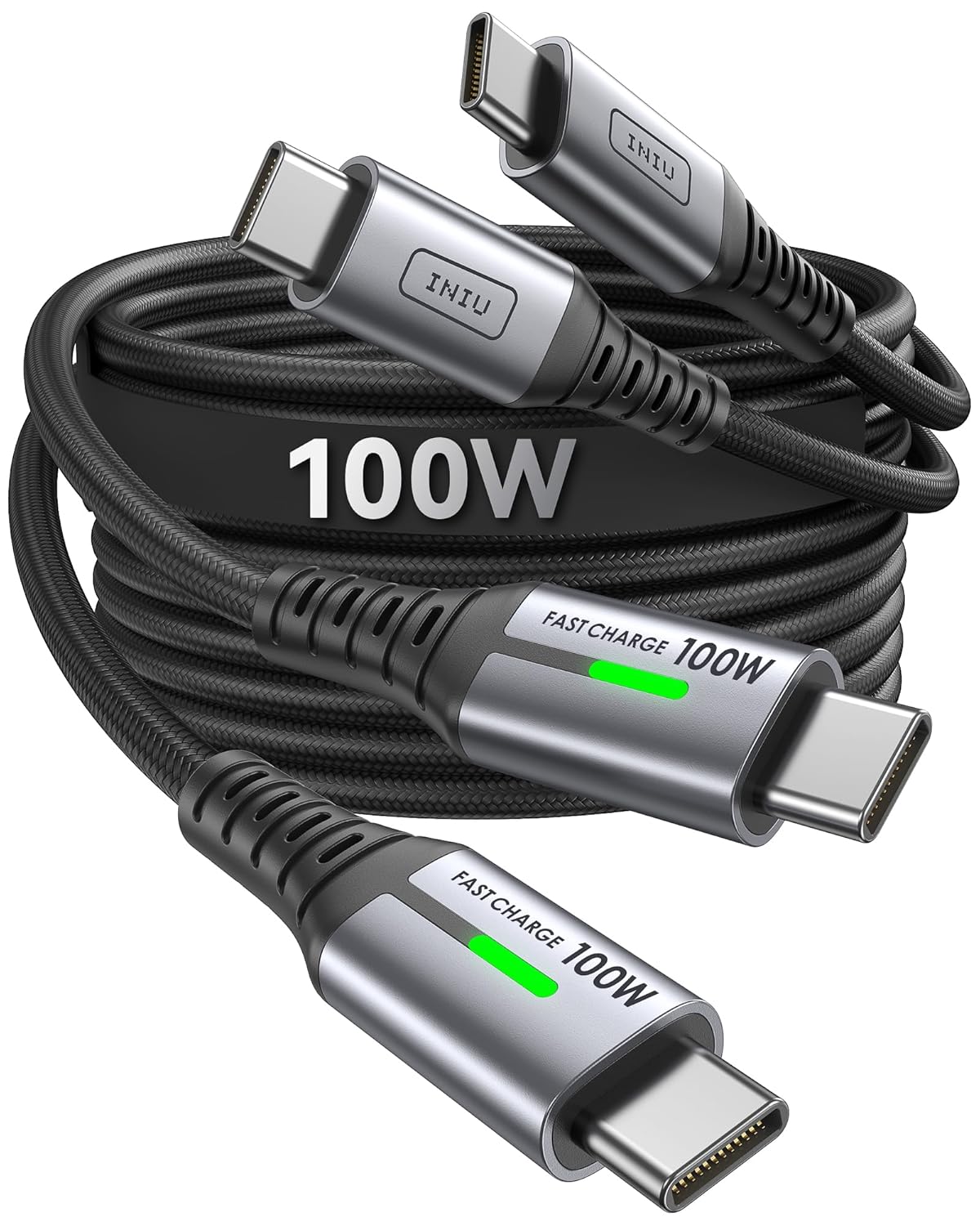 INIU USB-C to USB-C Cable 3.3ft 2-Pack 🔌