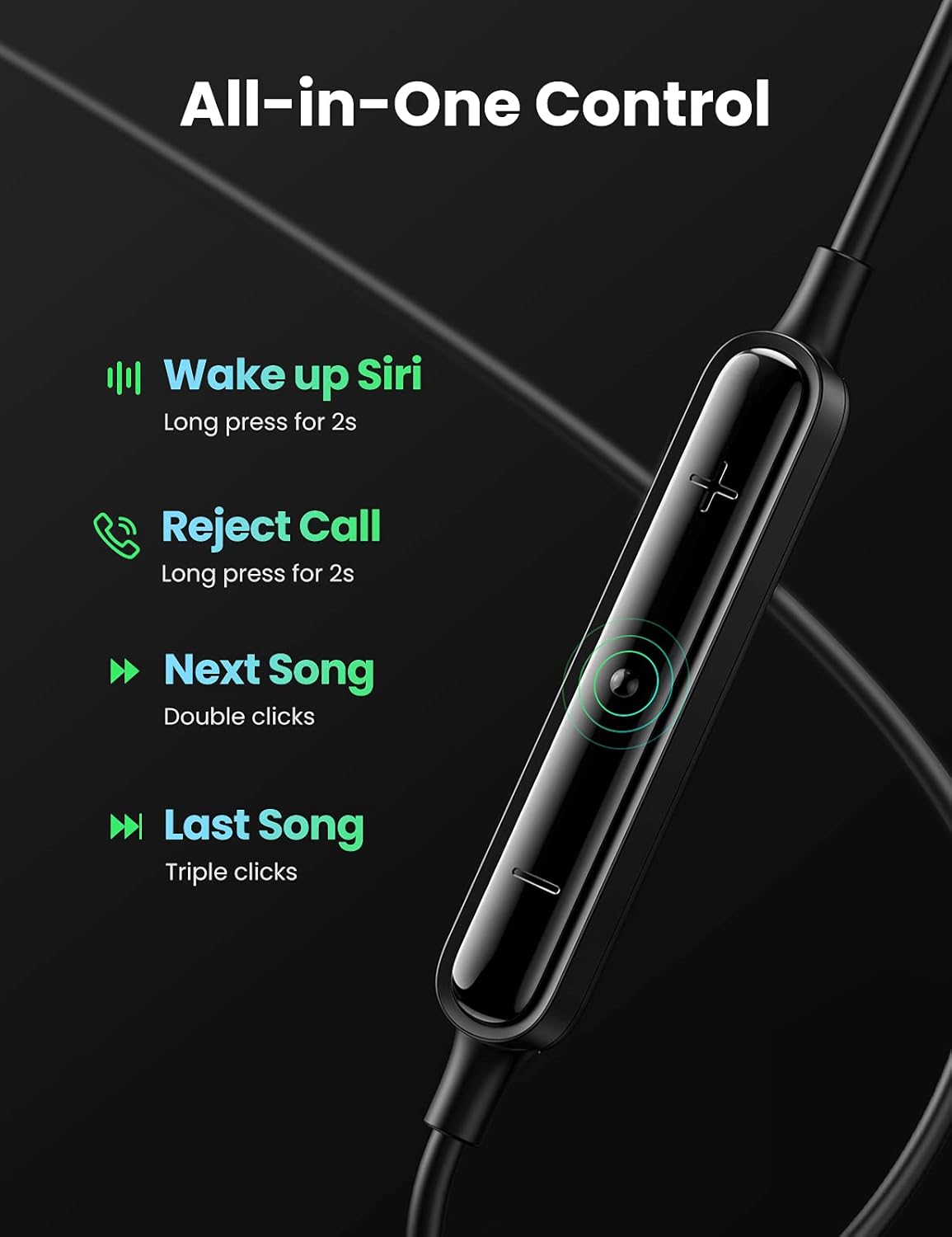 Detalle de UGREEN HiTune USB C headphones with microphone
