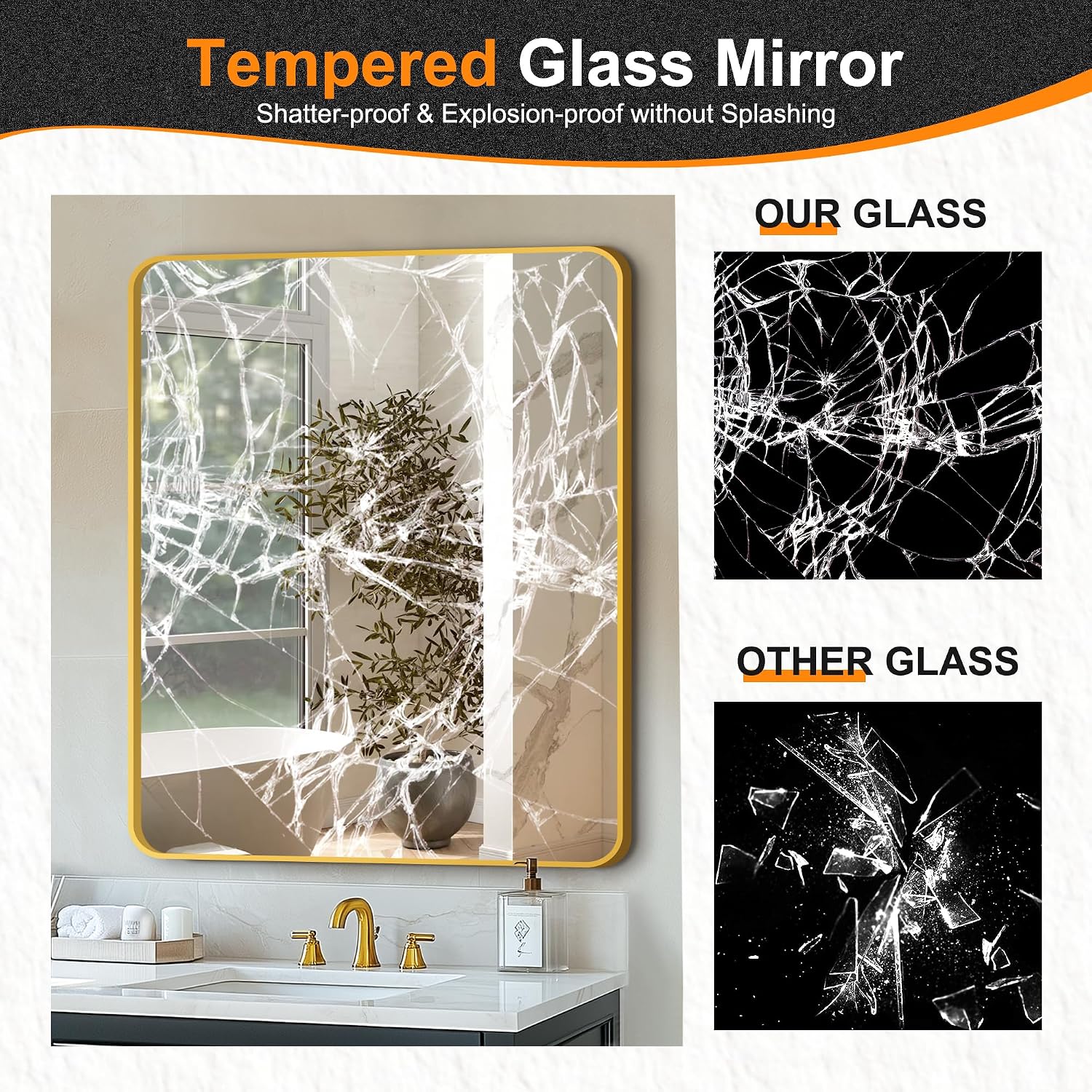 Detalle 1 de Delma Bathroom Mirror, 36x30