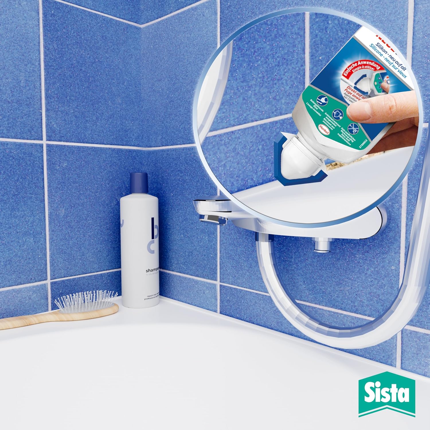 Thumbnail 6 de Sista Pattex NEUE FUGE – Weiße Silikon-Dichtmasse, 1x80 ml, schimmelresistent